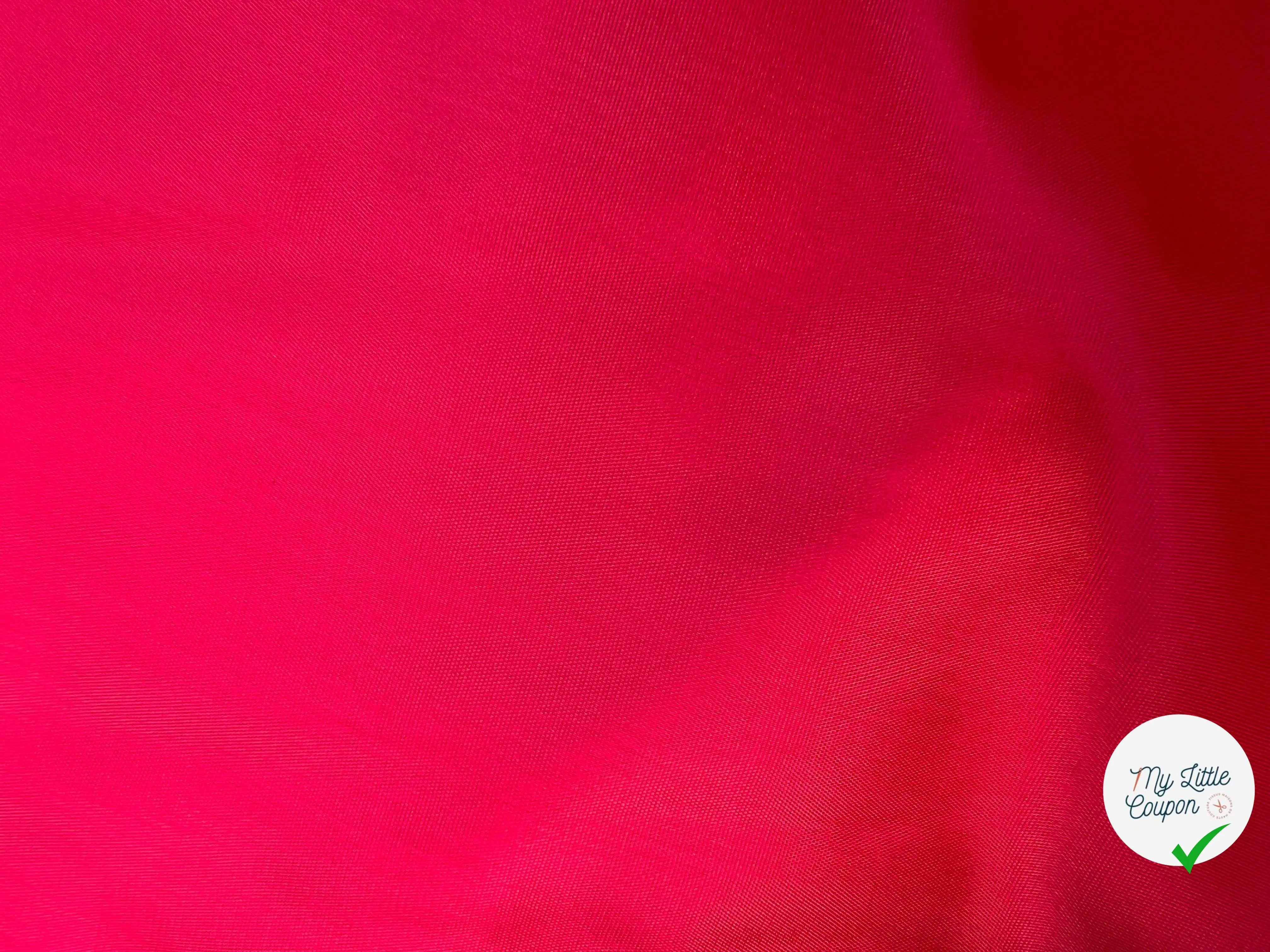 DOUBLURE ACÉTATE ROUGE SANG 100% ACÉTATE - coupon de 3 mètres - My Little Coupon - tissu - coudre