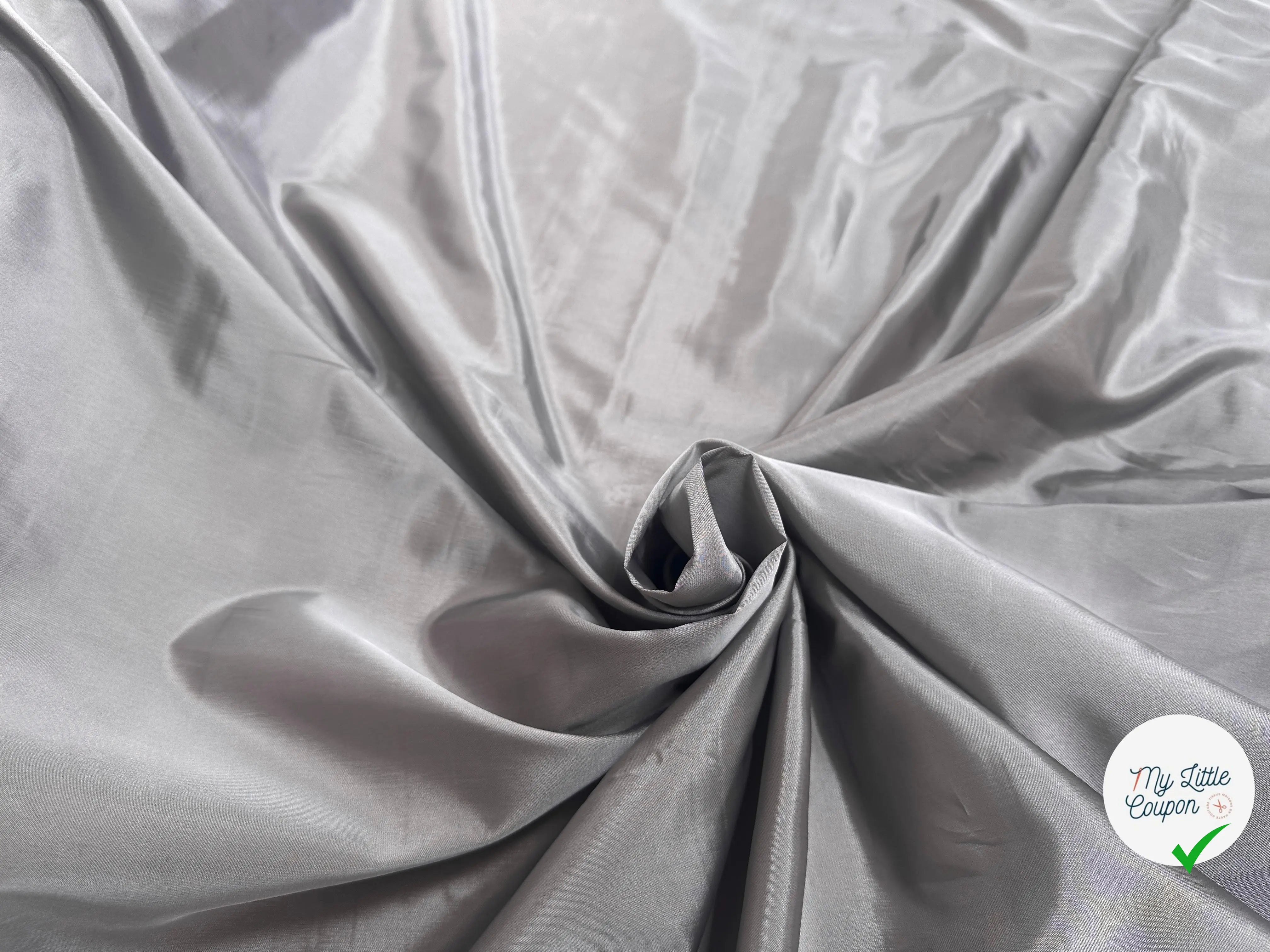 DOUBLURE ACETATE TAFFETAS GRIS - My Little Coupon