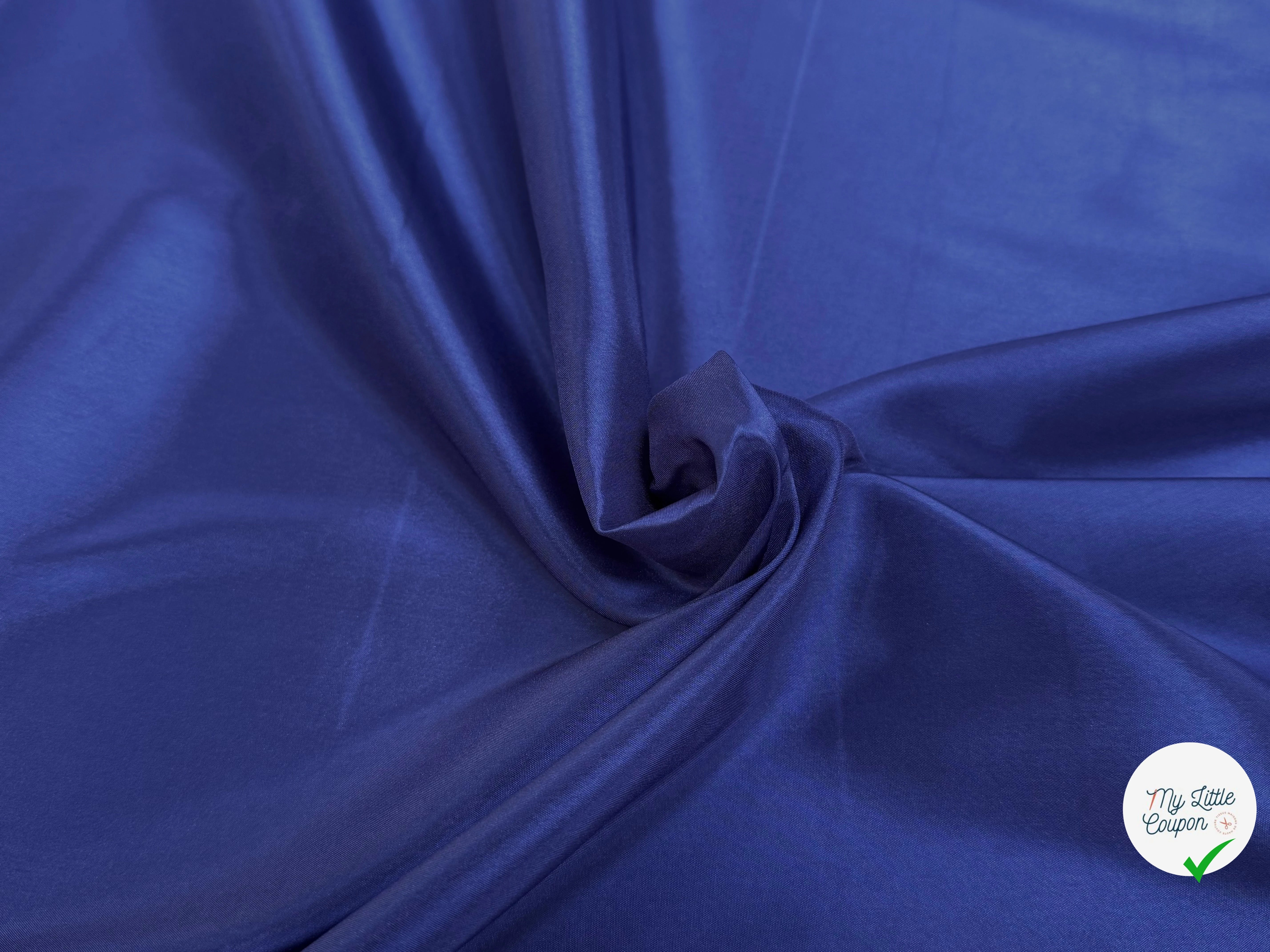 DOUBLURE BLEU MARINE LÉGÈREMETN SATINÉE - My Little Coupon