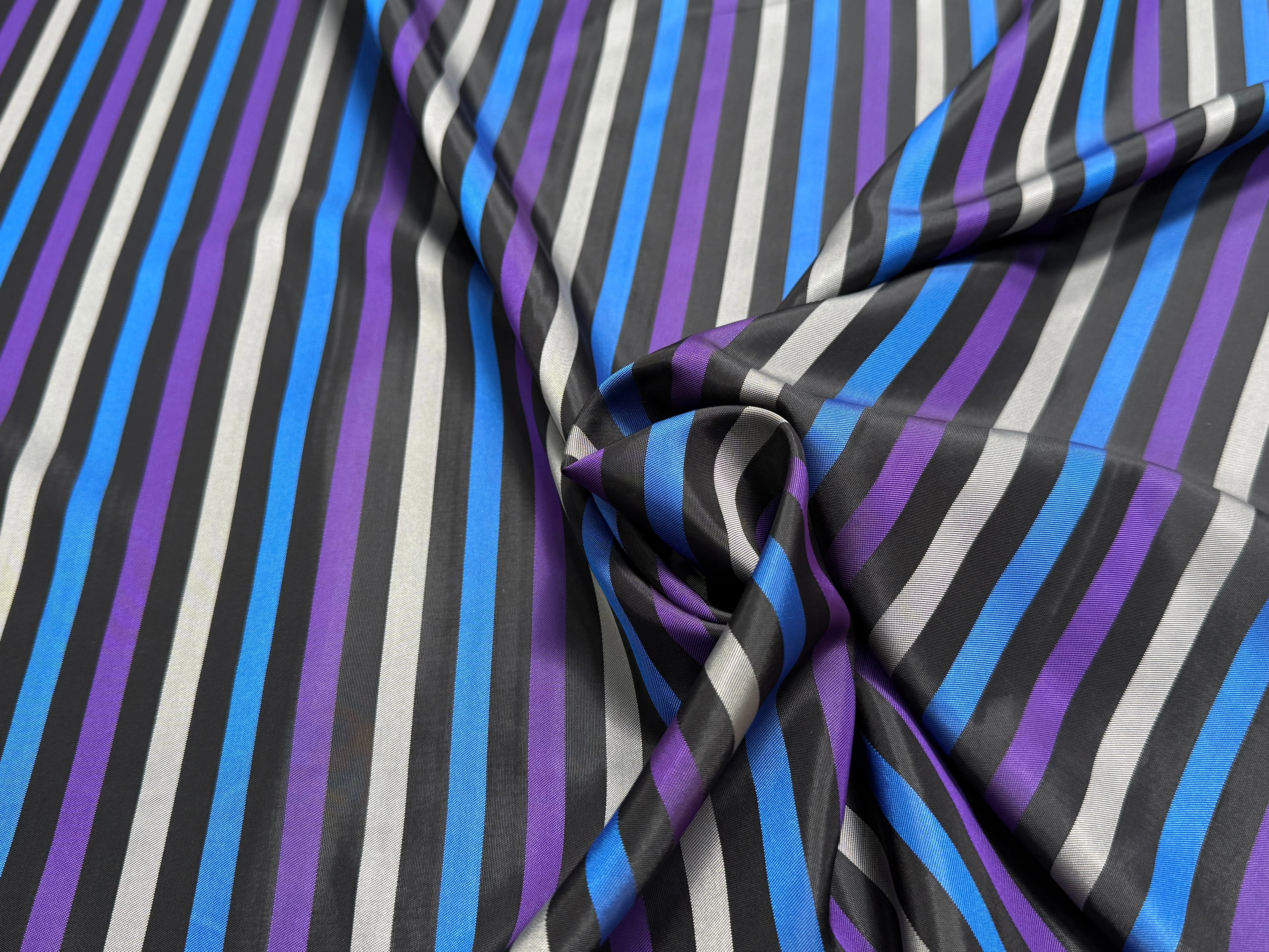 DOUBLURE CUPRO SUPERBE RAYURES MULTICOLORES - My Little Coupon