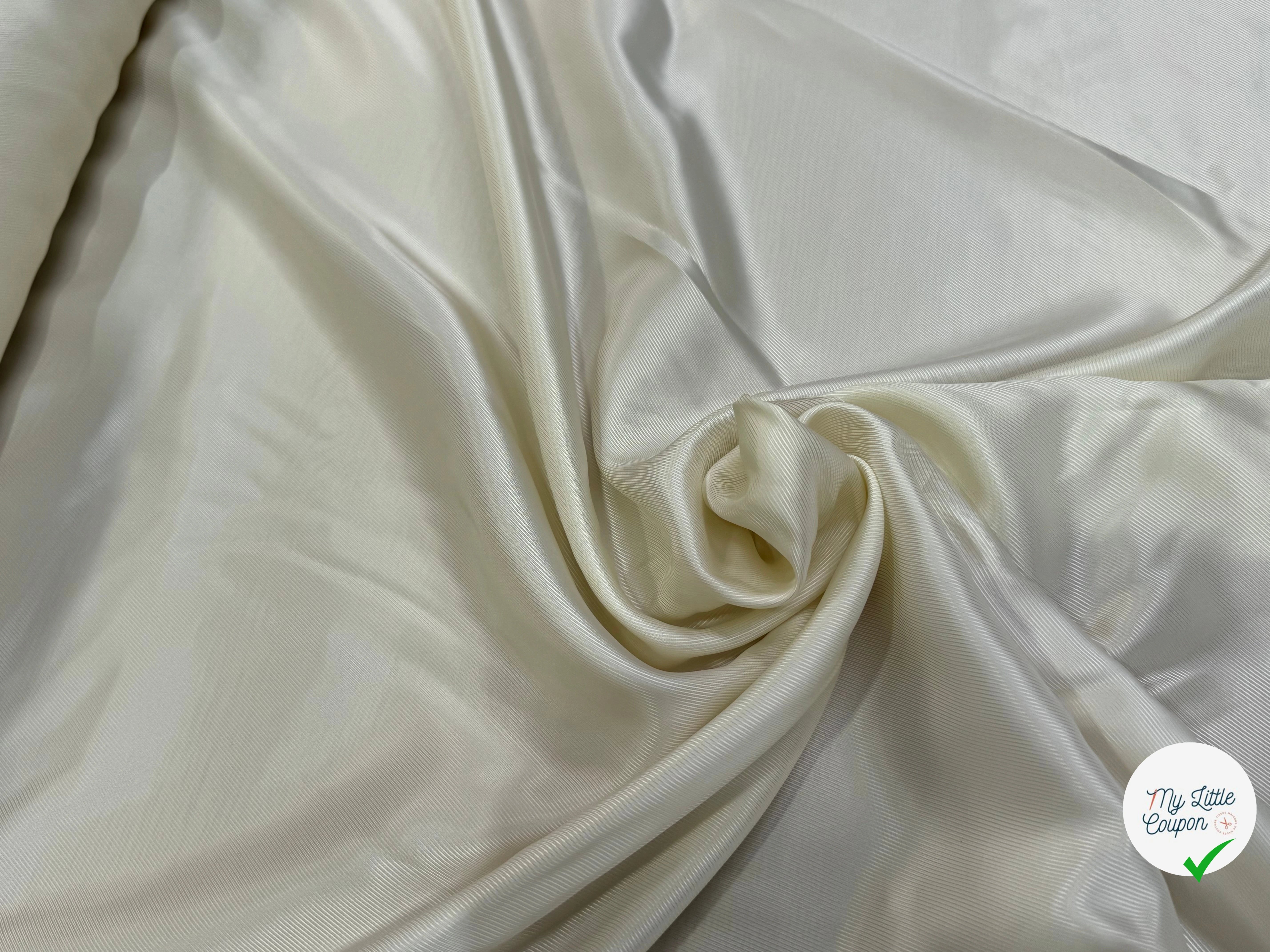 DOUBLURE DRILL 100% VISCOSE FROIDE ÉCRU - My Little Coupon