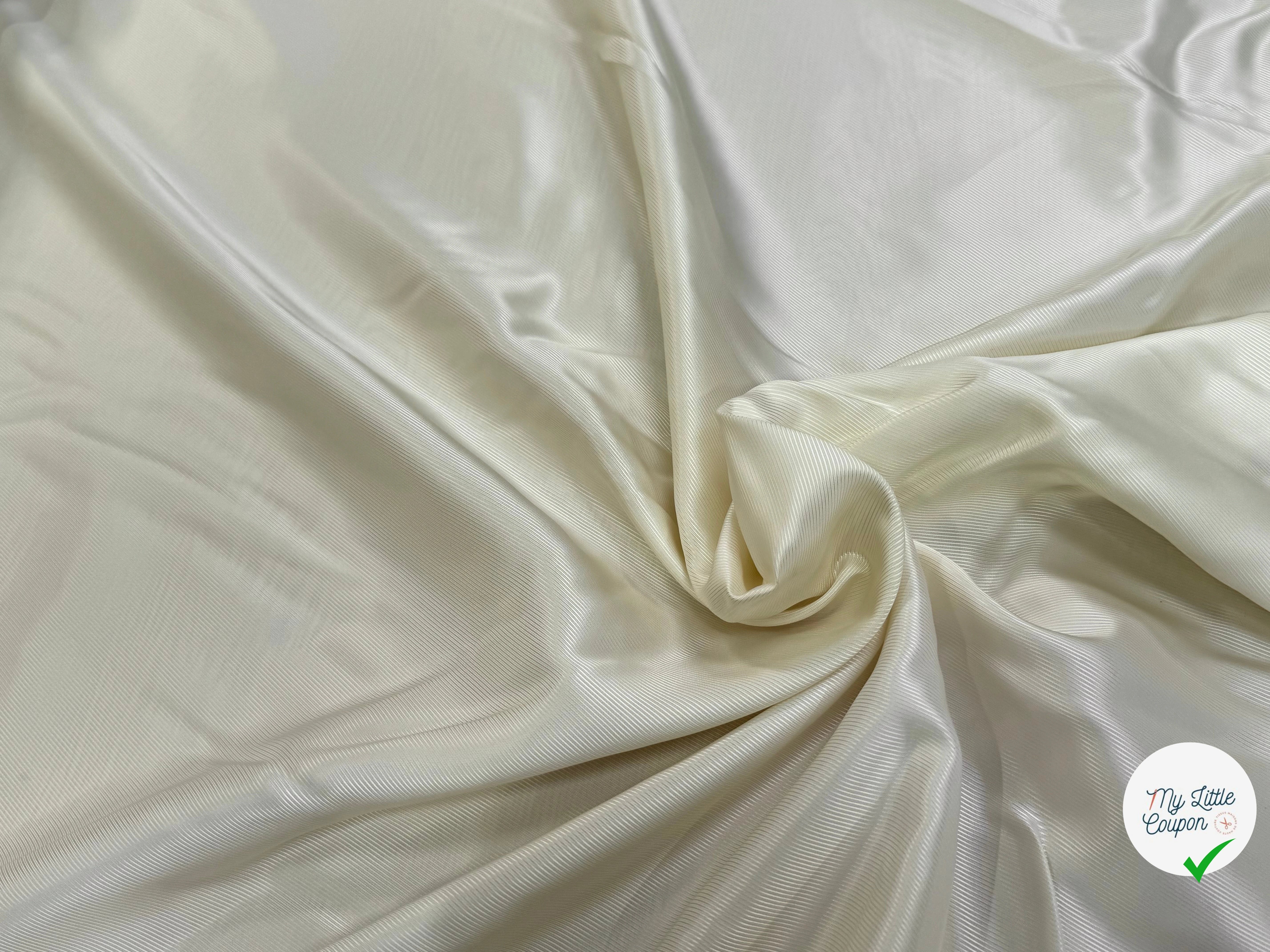 DOUBLURE DRILL 100% VISCOSE FROIDE ÉCRU - My Little Coupon