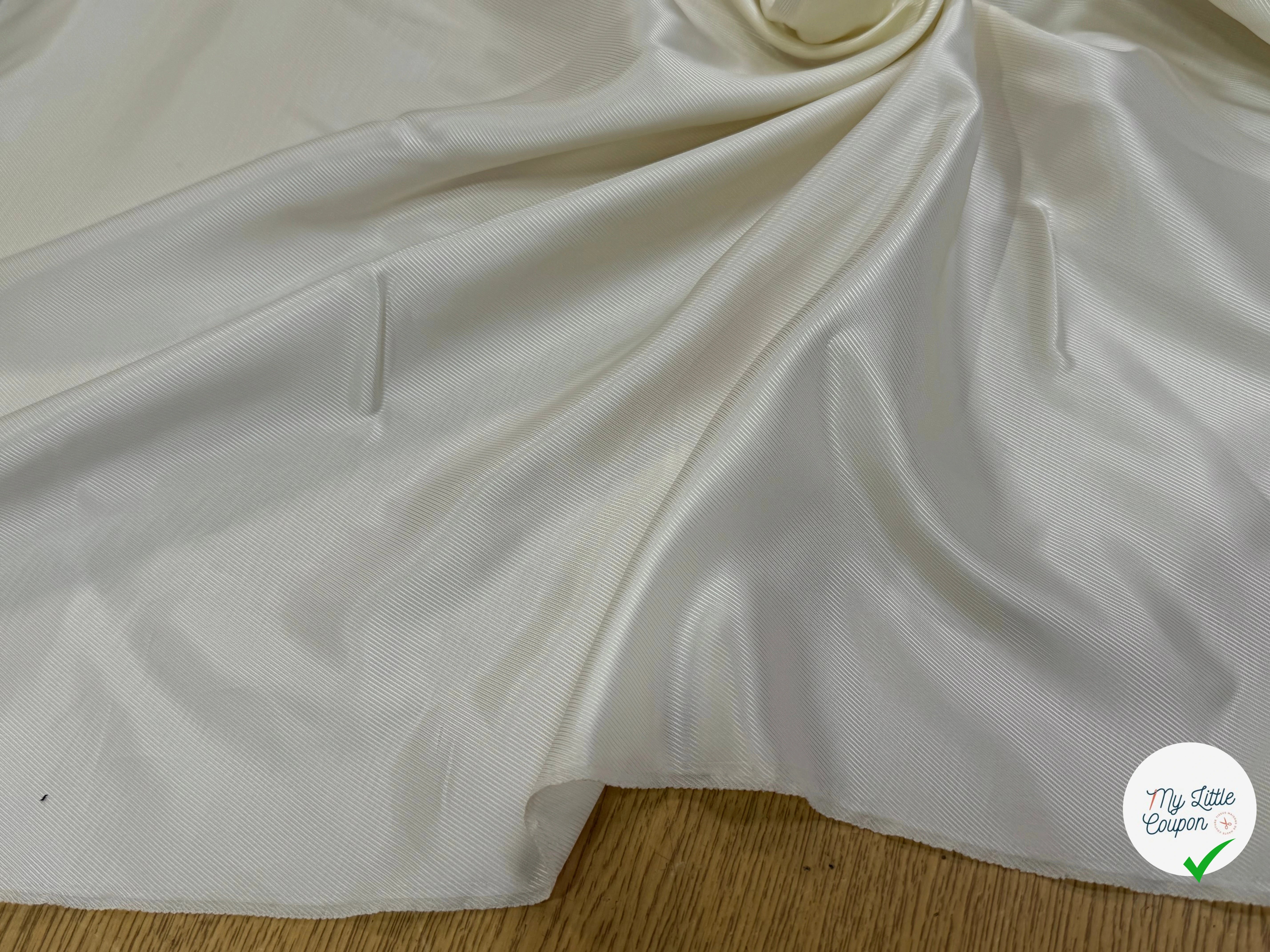 DOUBLURE DRILL 100% VISCOSE FROIDE ÉCRU - My Little Coupon