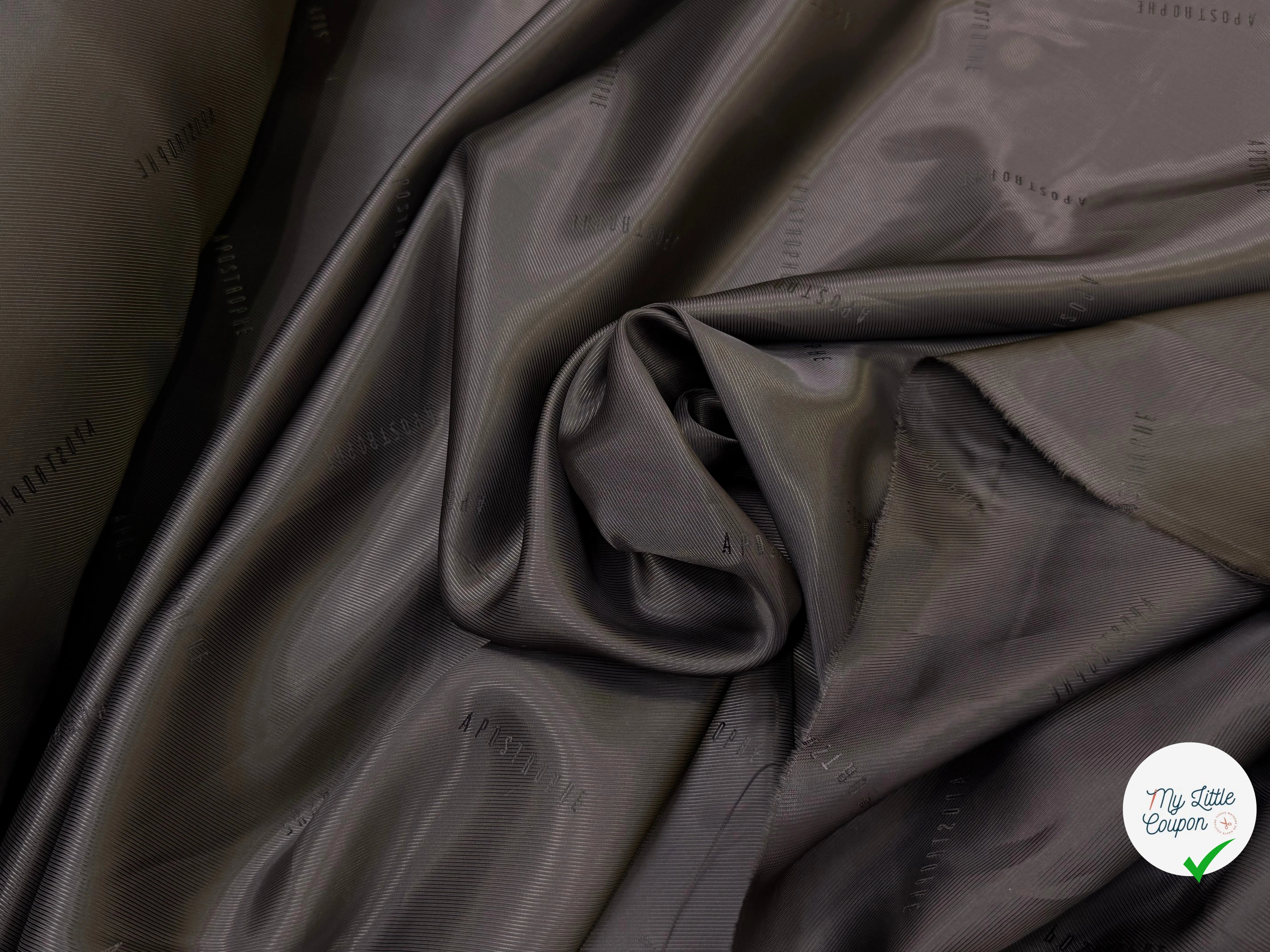 DOUBLURE DRILL 100% VISCOSE MARRON GLACÉ #APOSTROPHE - My Little Coupon