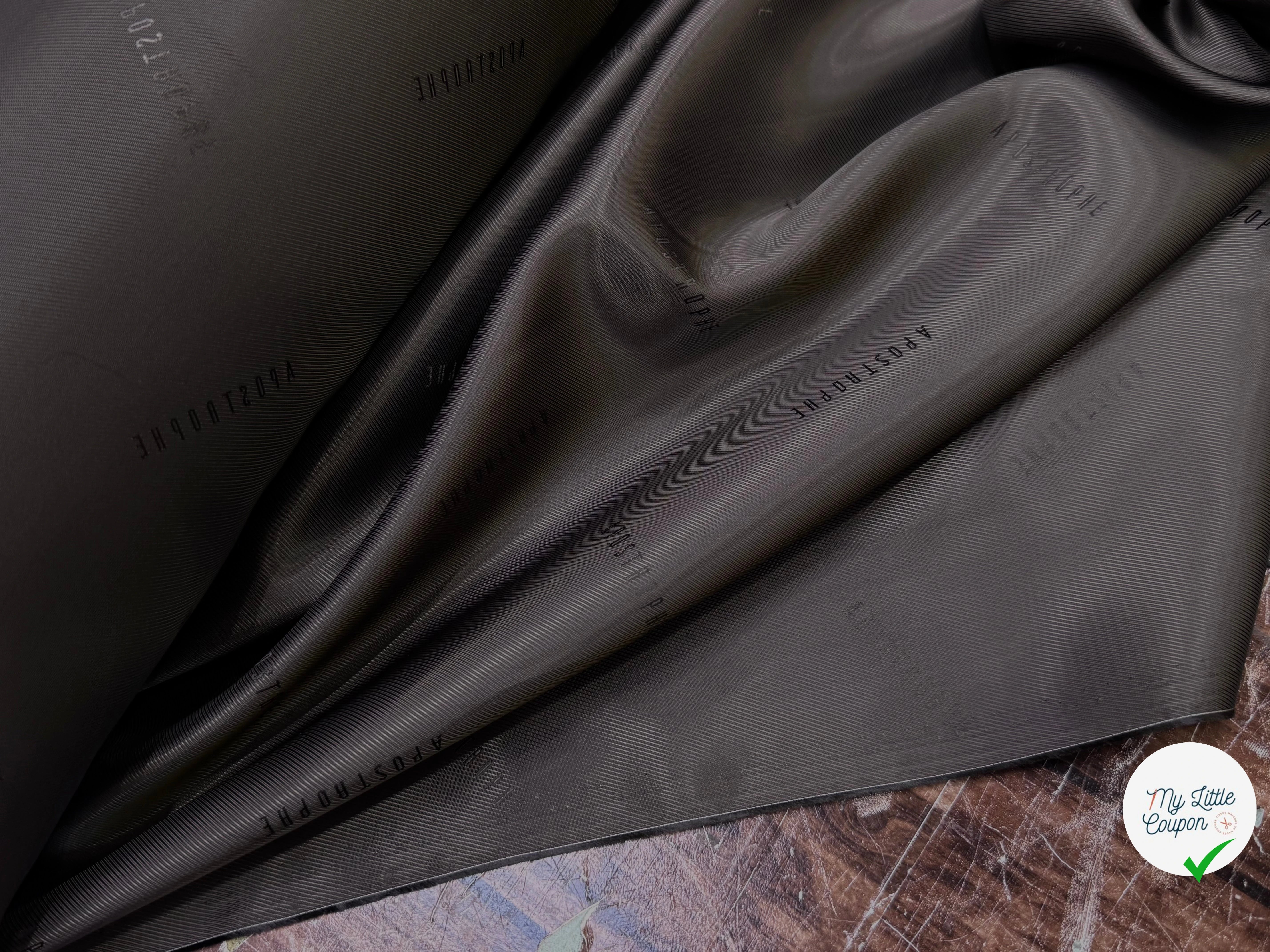 DOUBLURE DRILL 100% VISCOSE MARRON GLACÉ #APOSTROPHE - My Little Coupon