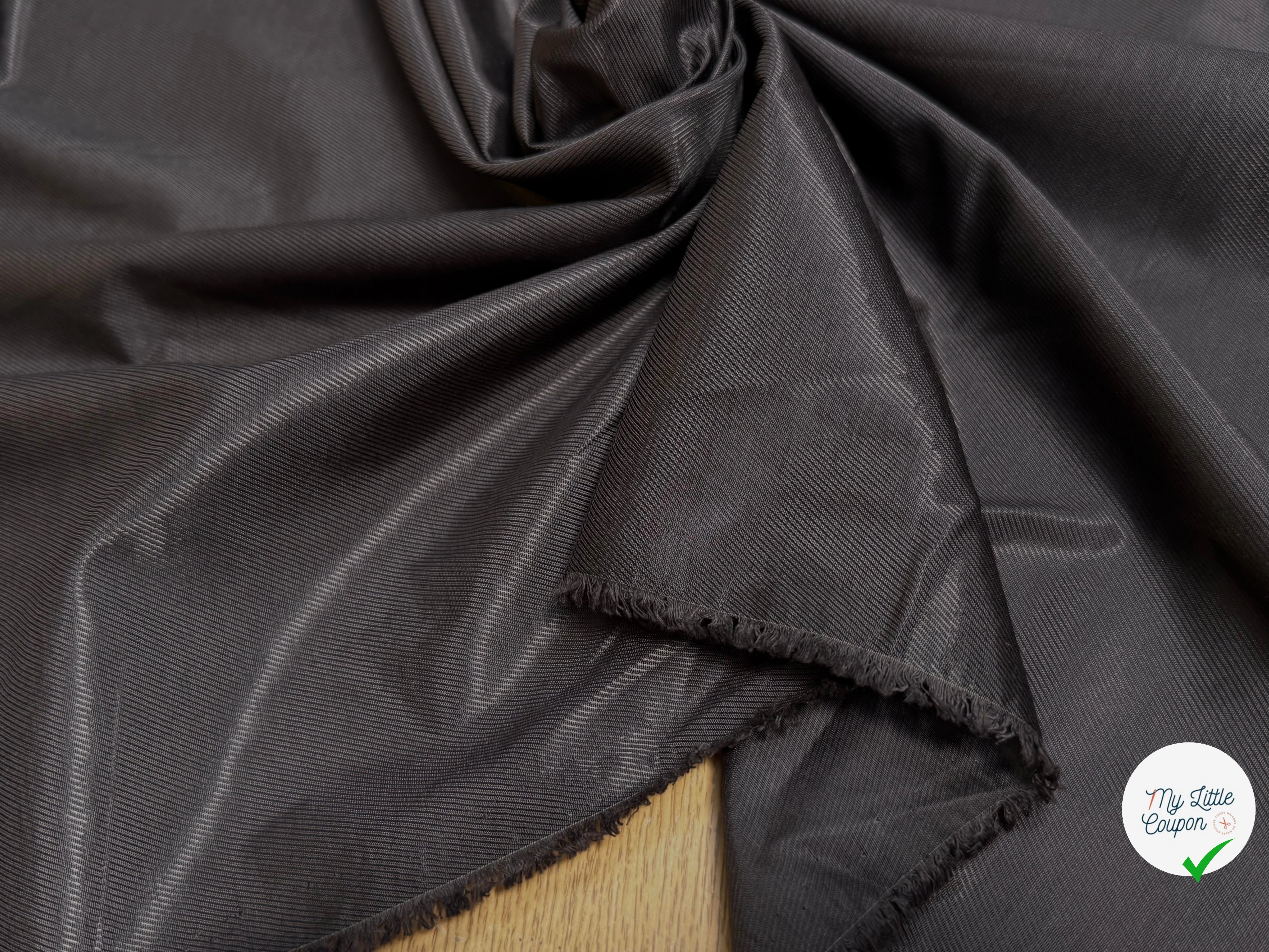 DOUBLURE DRILL 100% VISCOSE MARRON NOISETTE - My Little Coupon