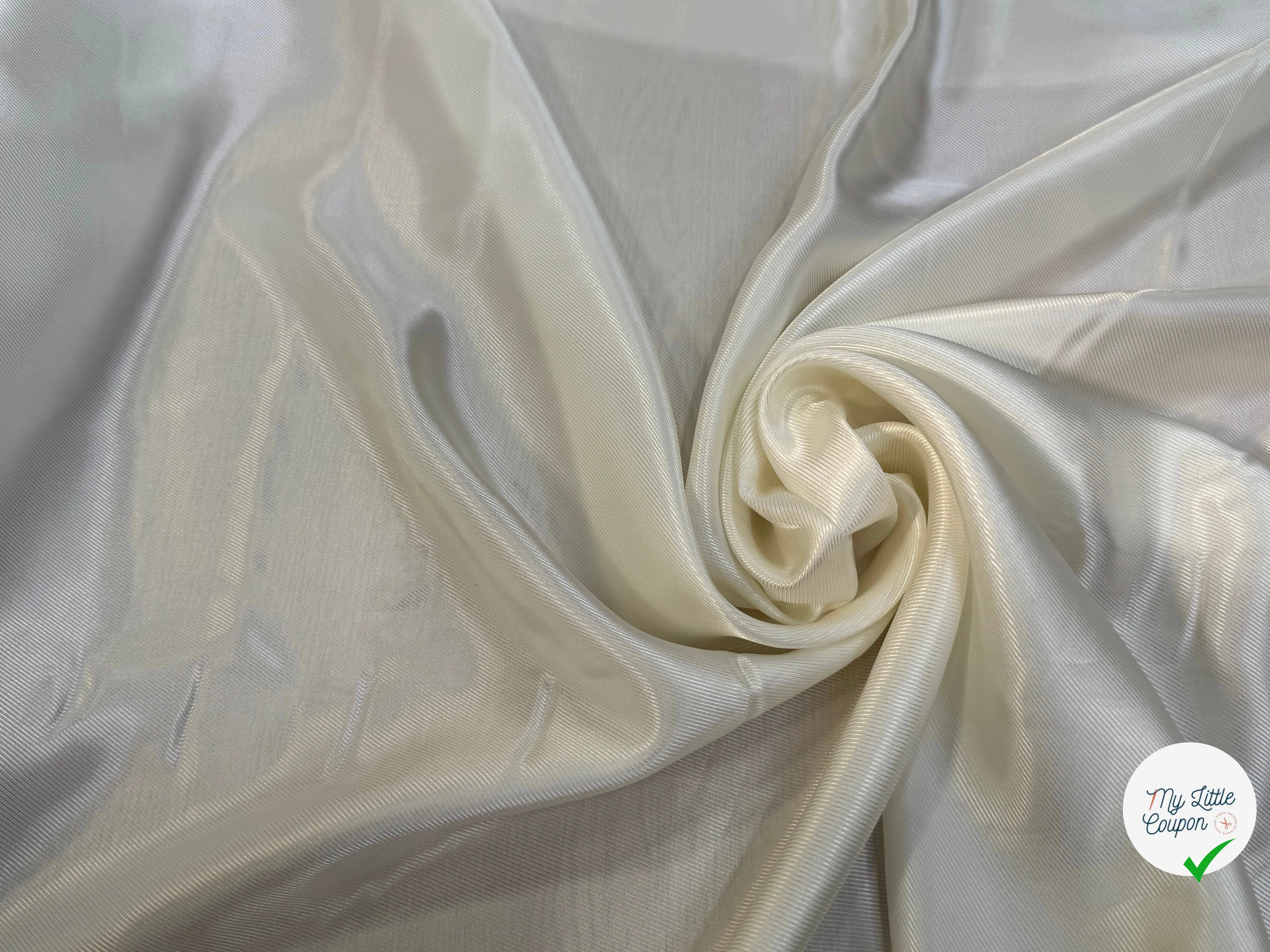DOUBLURE DRILL 80% VISCOSE COULEUR ECRU - My Little Coupon