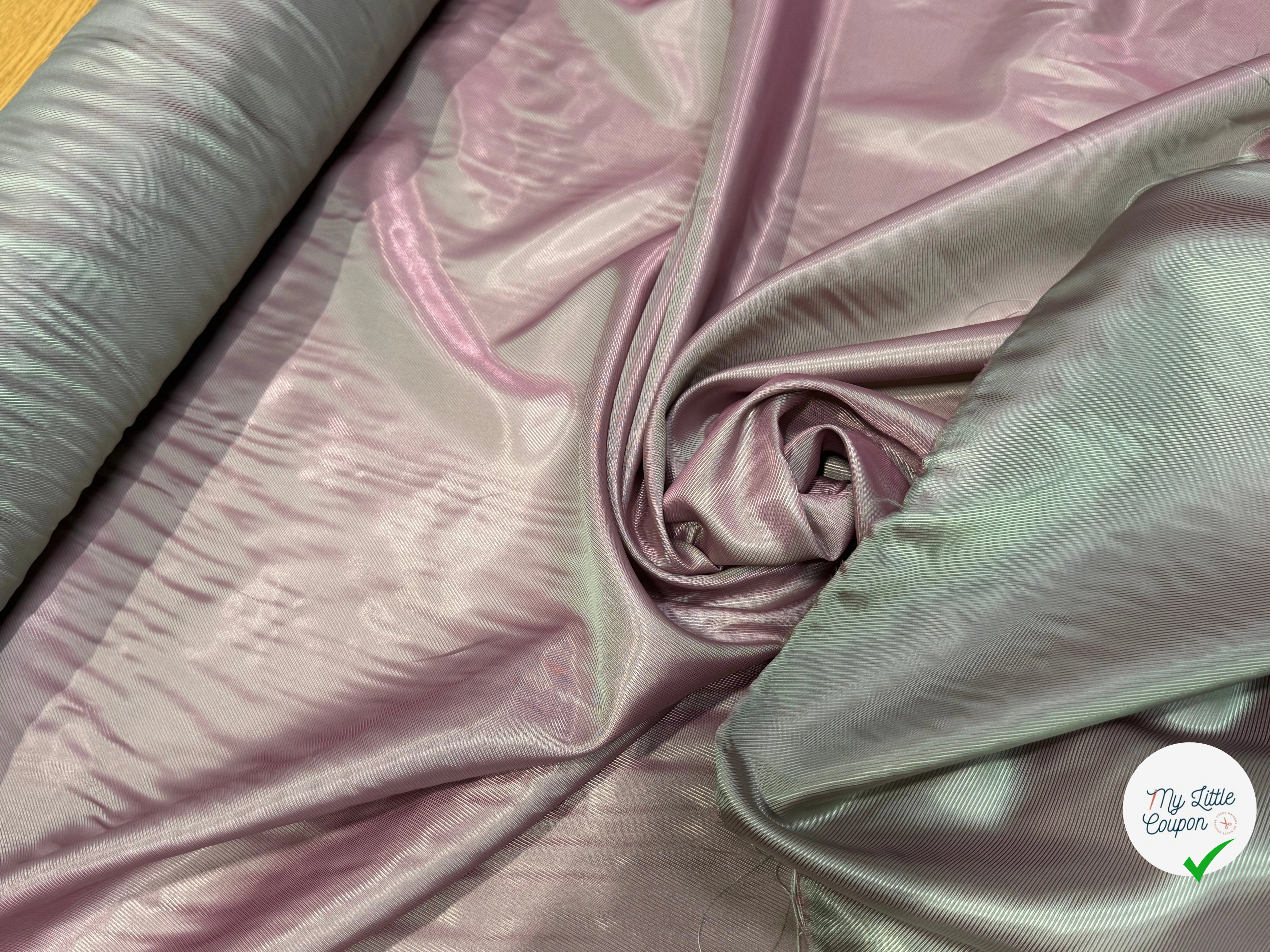 DOUBLURE DRILL POLYVISCOSE VERT CHANGEANT 50% VISCOSE - My Little Coupon