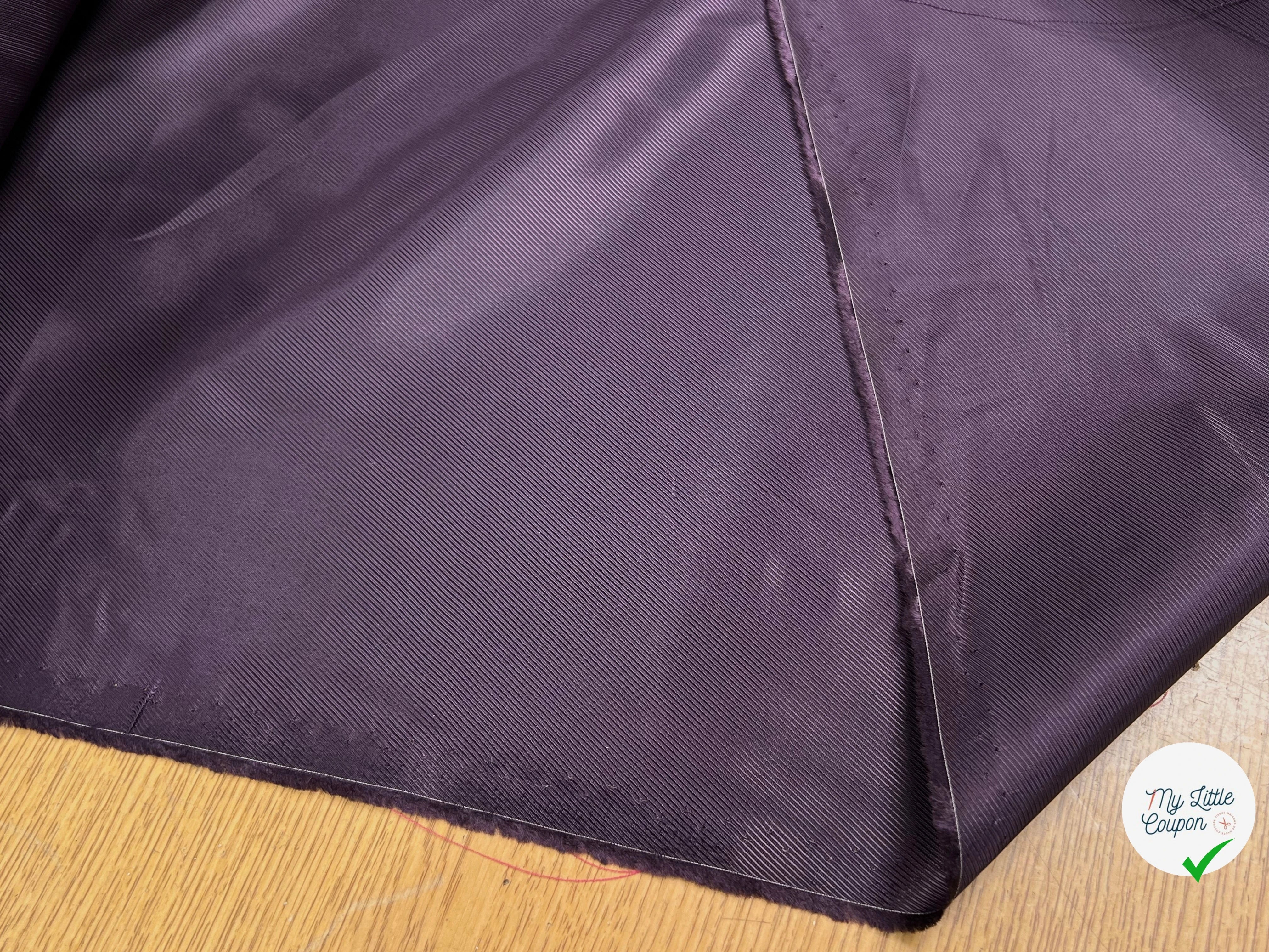 DOUBLURE DRILL VIOLET FONCÉ 100% VI - My Little Coupon