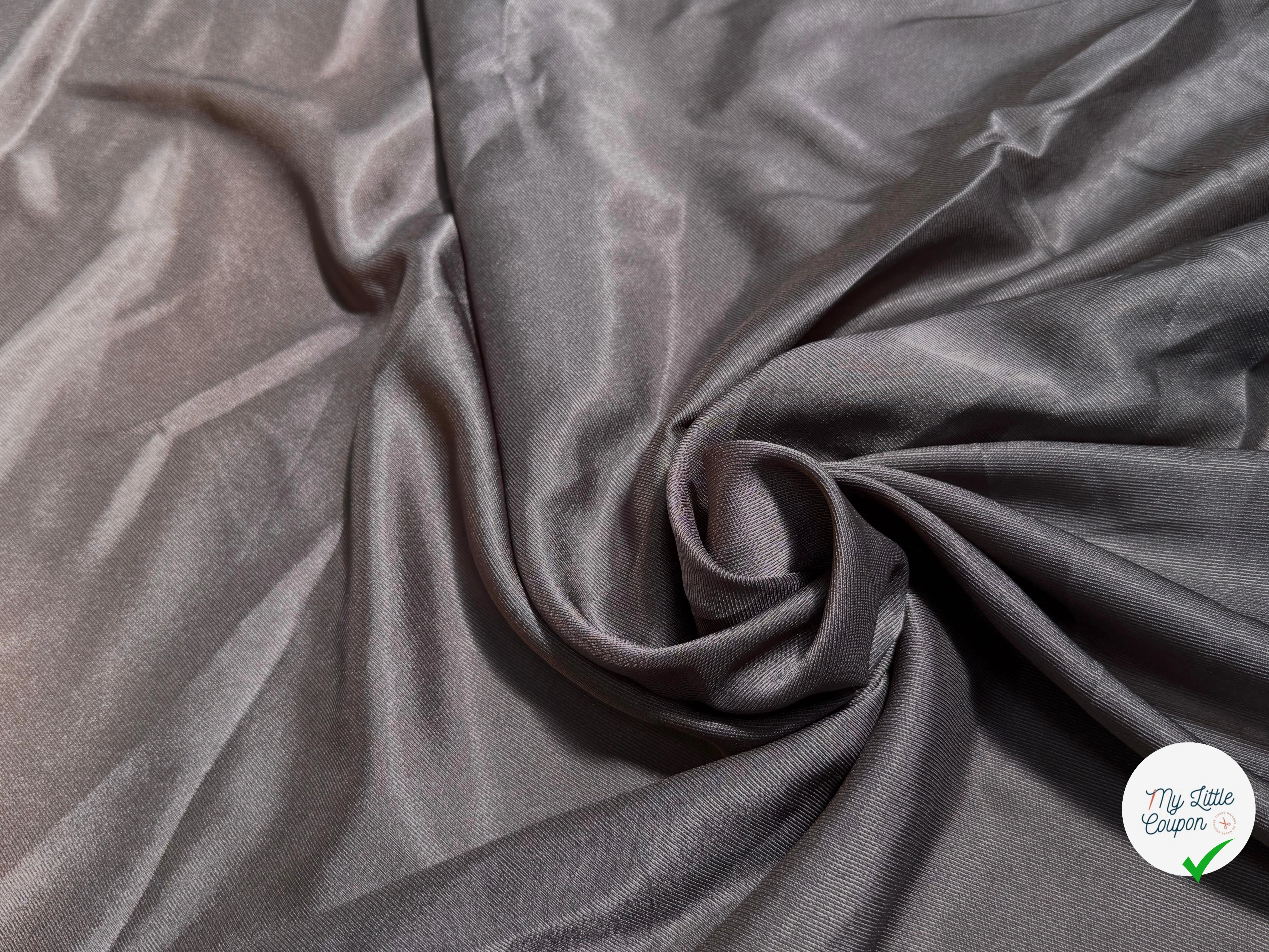 DOUBLURE FAÇON DRILL SATINÉ GRIS MARONNÉ - My Little Coupon