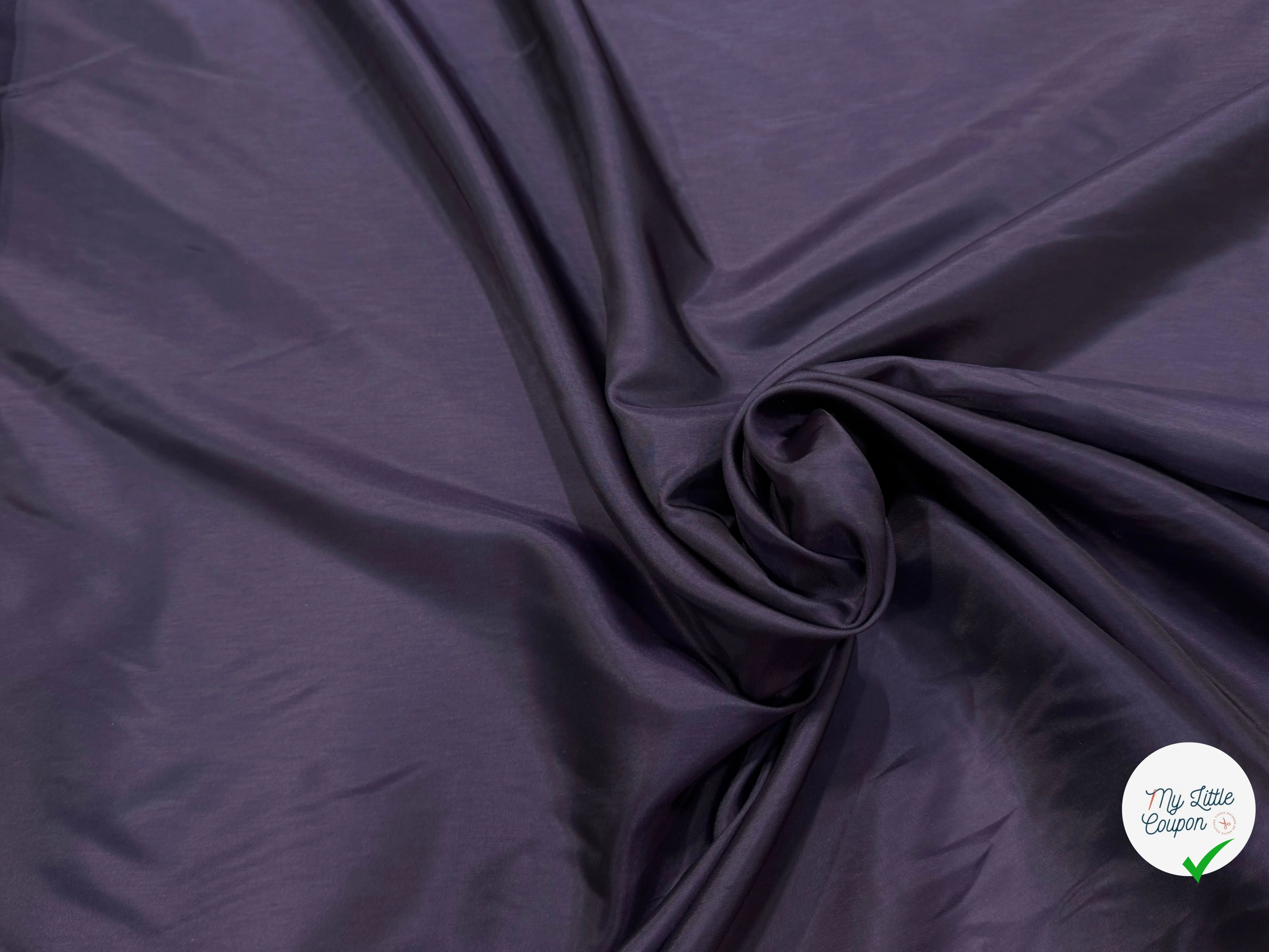 DOUBLURE FINE ET LISSE 100% CUPRO PRUNE - My Little Coupon