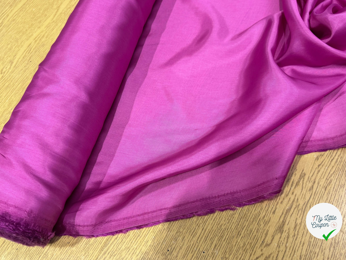 DOUBLURE FINE ET LISSE 62% ACETATE 38% CUPRO BARBIE PINK - My Little Coupon