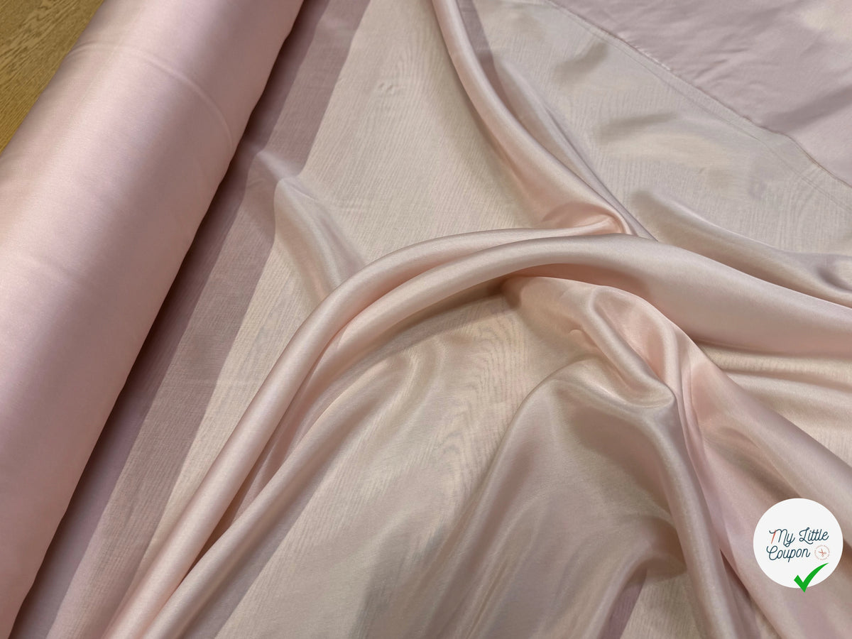 DOUBLURE FINE ET LISSE 62% ACETATE 38% CUPRO ROSE PALE - My Little Coupon