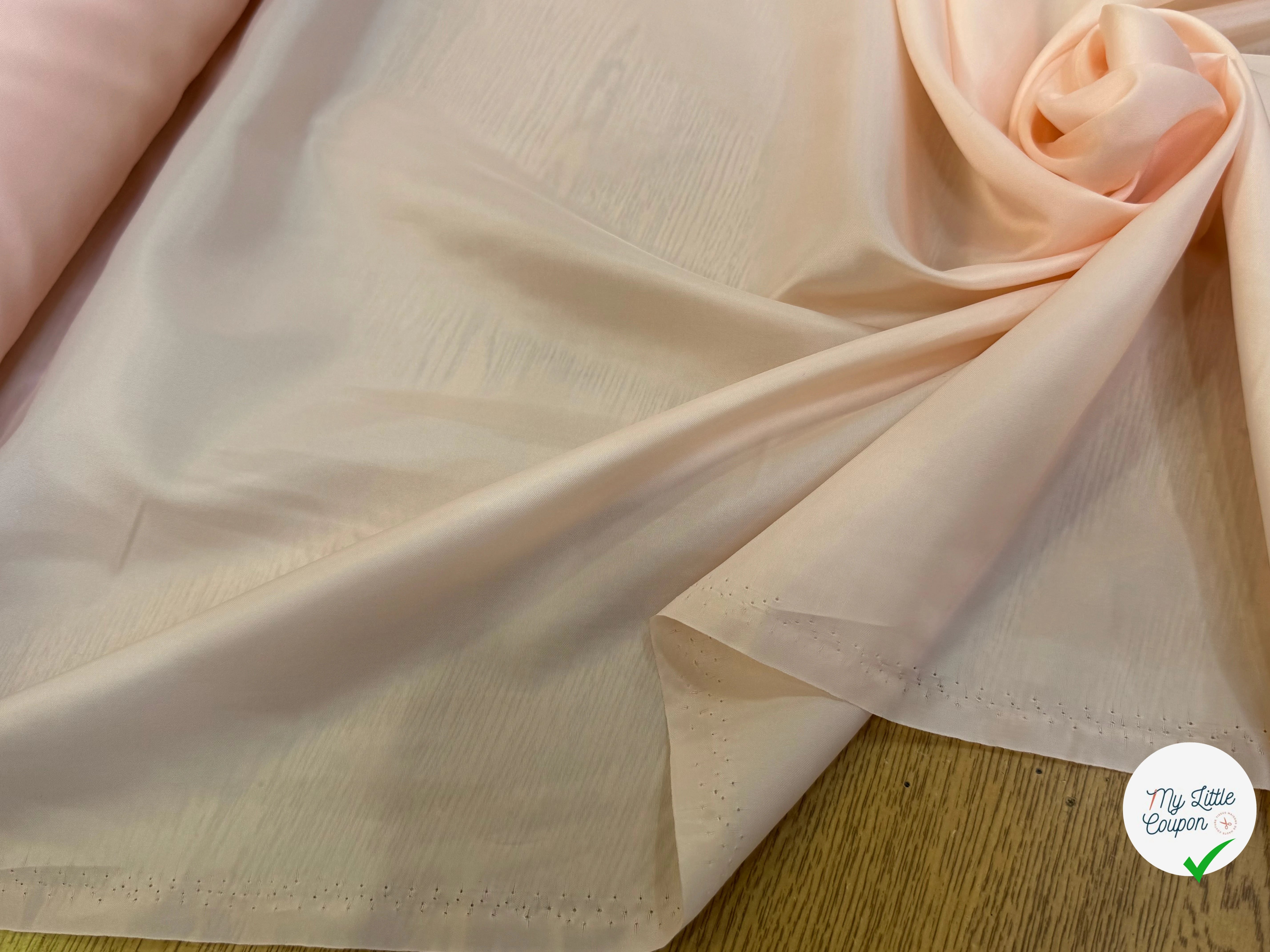 DOUBLURE FINE ROSE SAUMON CLAIR - My Little Coupon