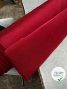 DOUBLURE JACQUARD ROUGE CARMEN - My Little Coupon - tissu - coudre