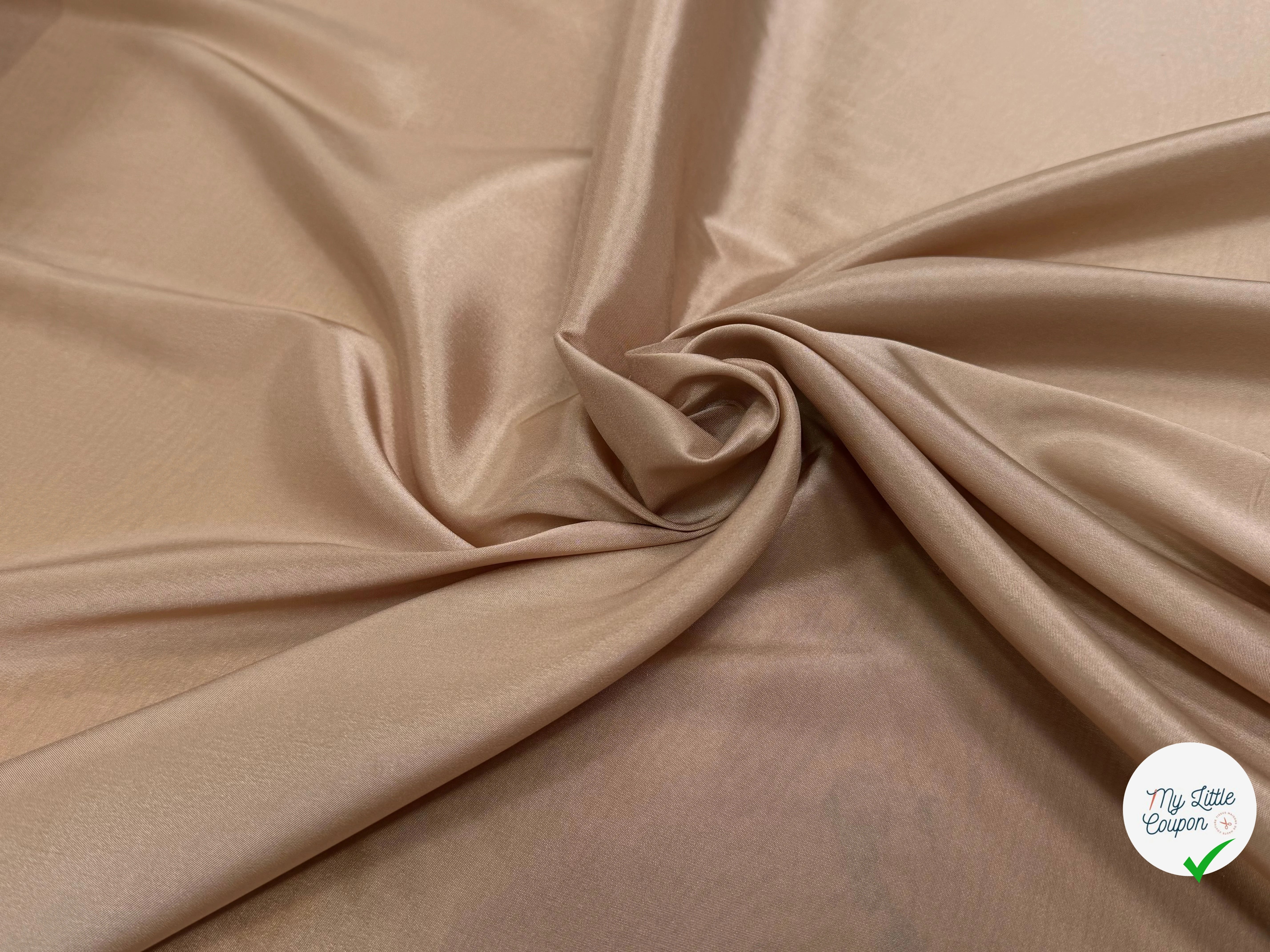 DOUBLURE LÉGÈREMENT SATINÉE BEIGE CRÊME - My Little Coupon