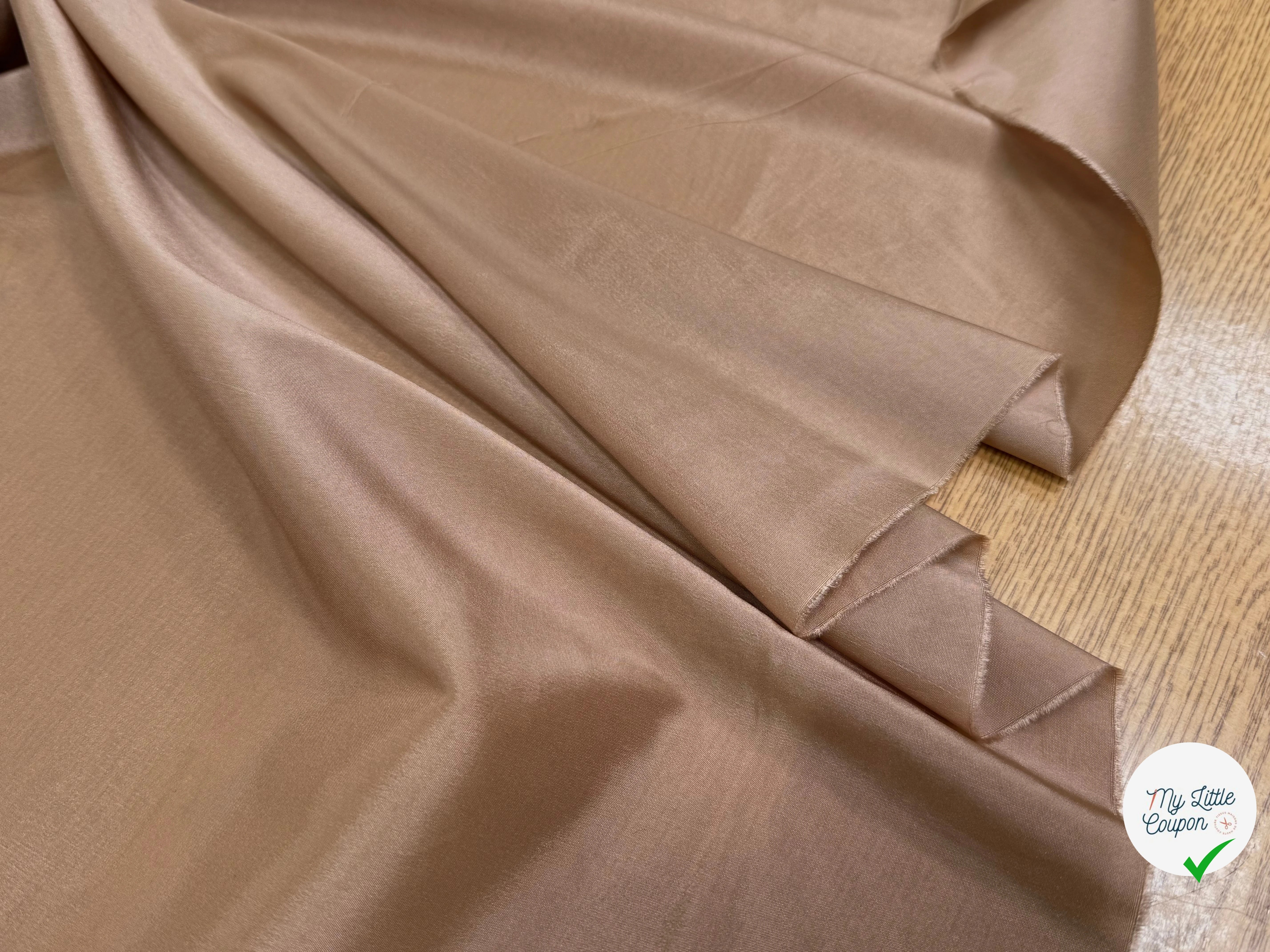 DOUBLURE LÉGÈREMENT SATINÉE BEIGE CRÊME - My Little Coupon
