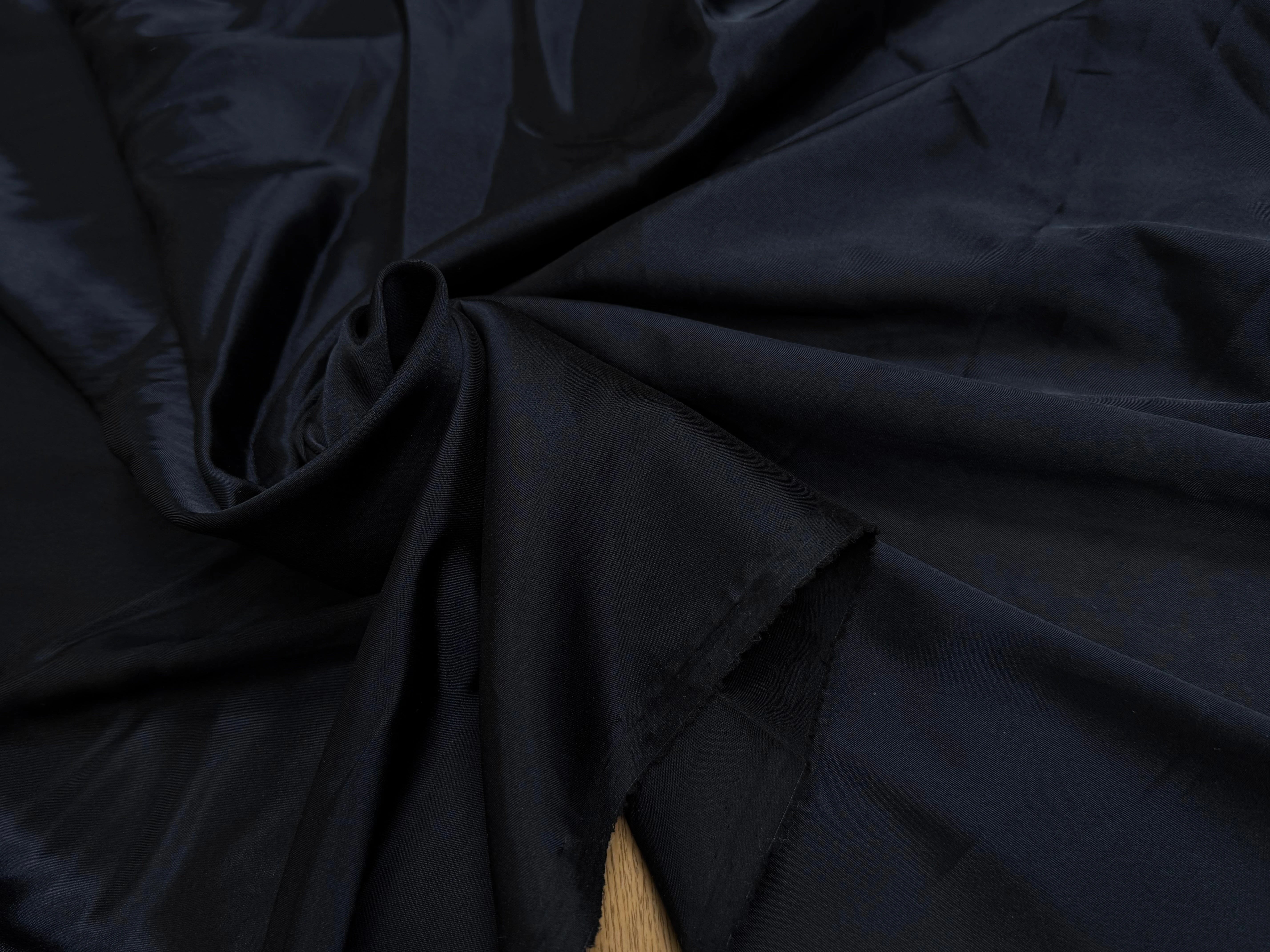 DOUBLURE LÉGÈREMENT SATINÉE STRETCH BLEU MARINE FONCÉ - My Little Coupon