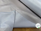 DOUBLURE MIGNONNETTE ACV A RAYURE BLEUE GRISE FOND BLANC - My Little Coupon