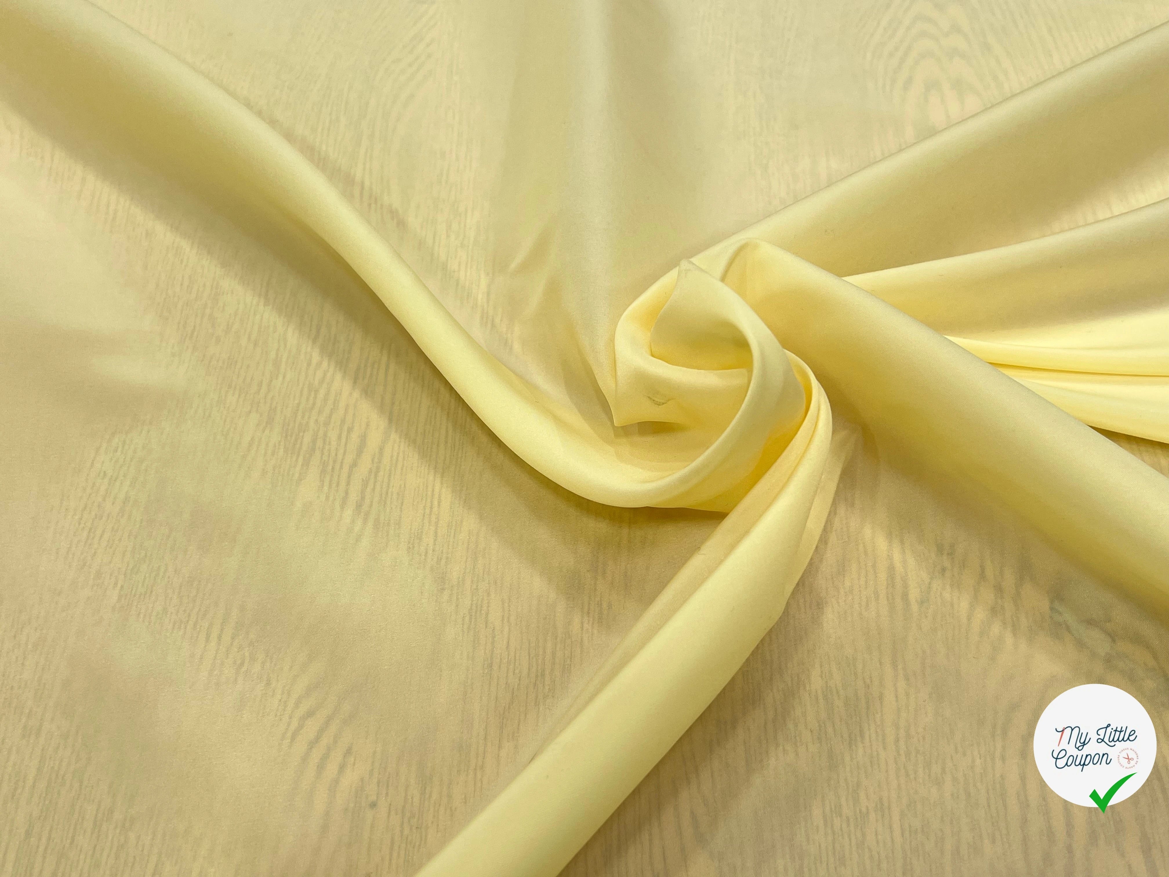 DOUBLURE NYLON FIN JAUNE VANILLE - My Little Coupon