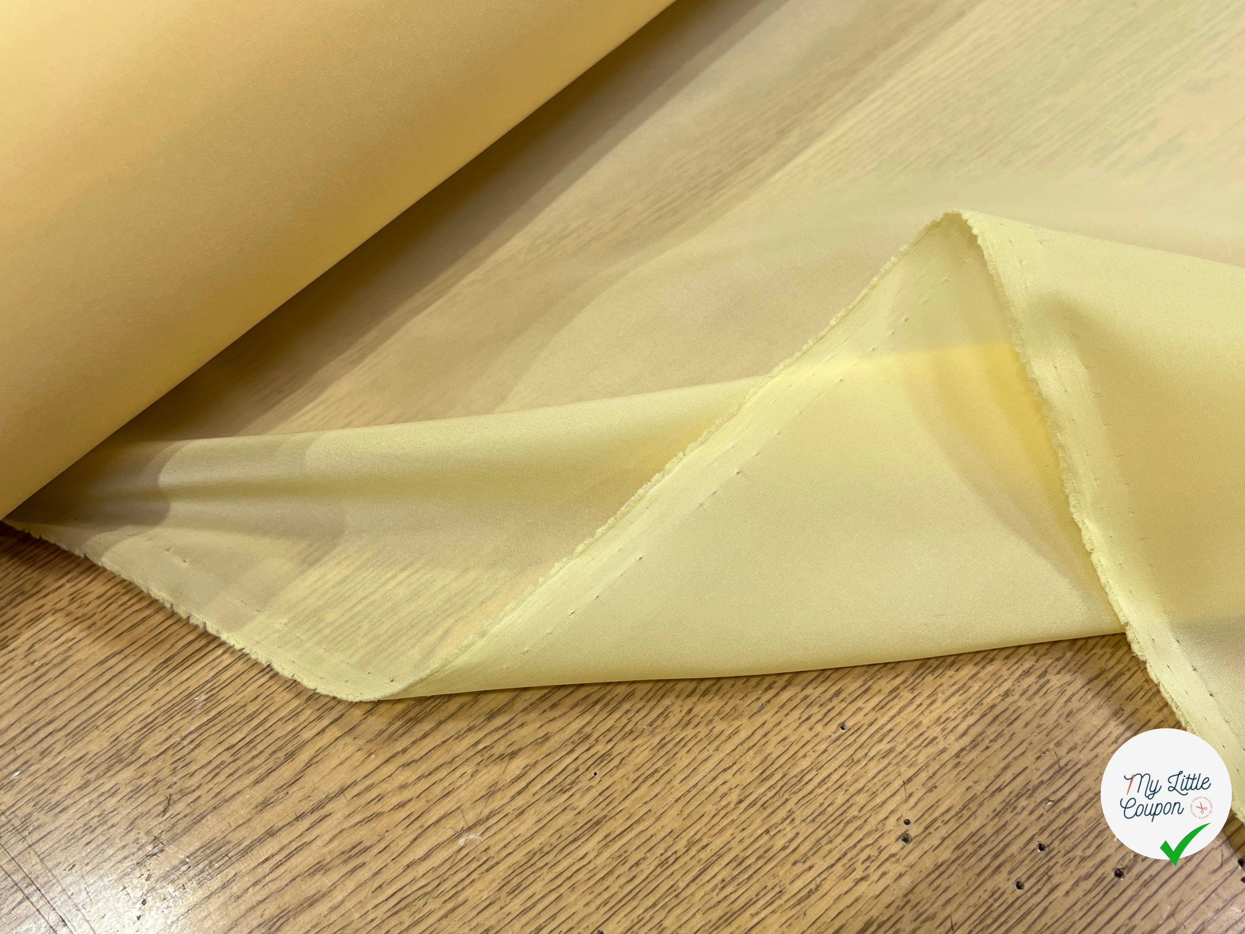 DOUBLURE NYLON FIN JAUNE VANILLE - My Little Coupon