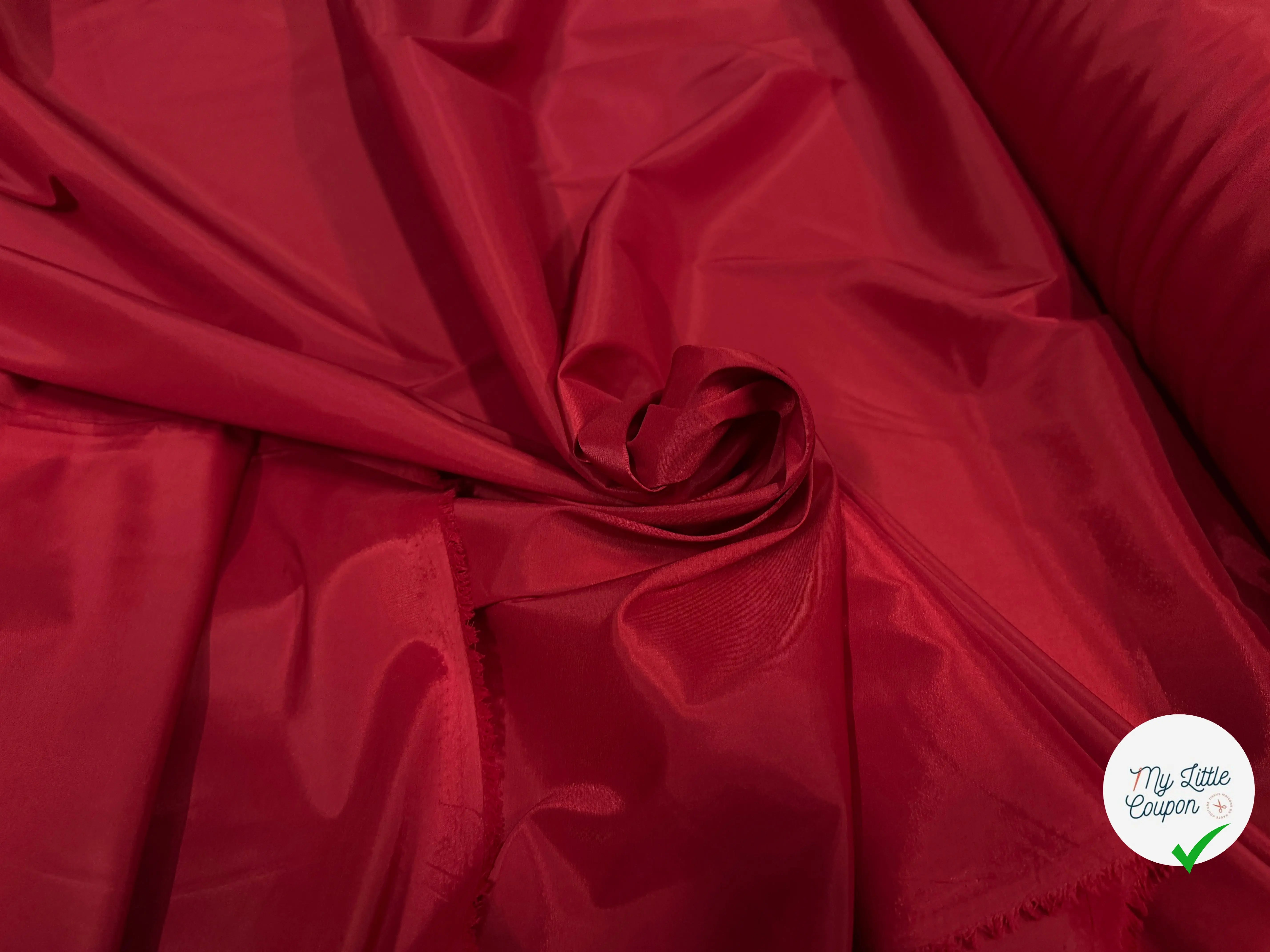 DOUBLURE ROUGE LÉGÈREMENT STRETCH - My Little Coupon