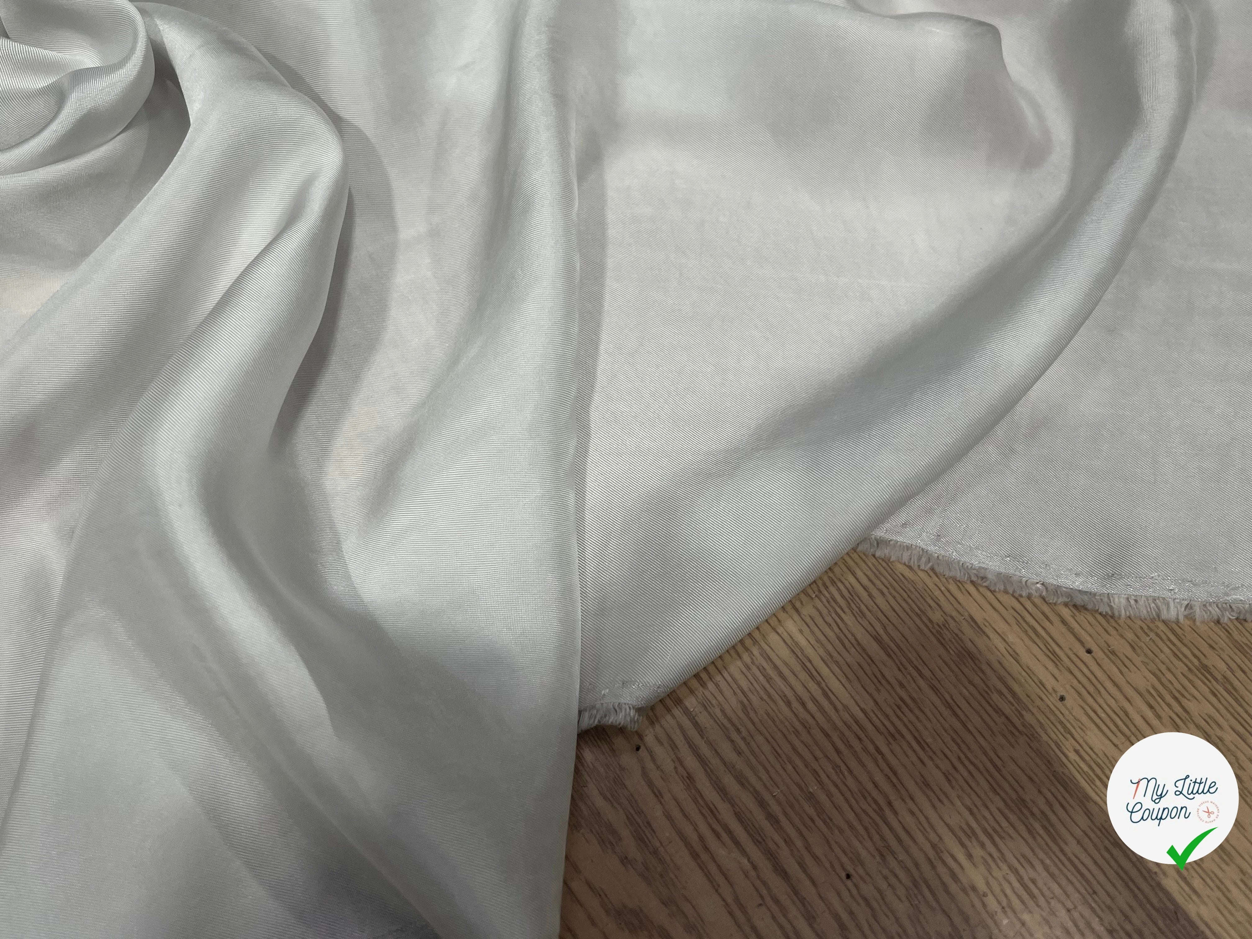 DOUBLURE SABLE BLANC CASSÉ 50% VISCOSE 50% CUPRO - My Little Coupon