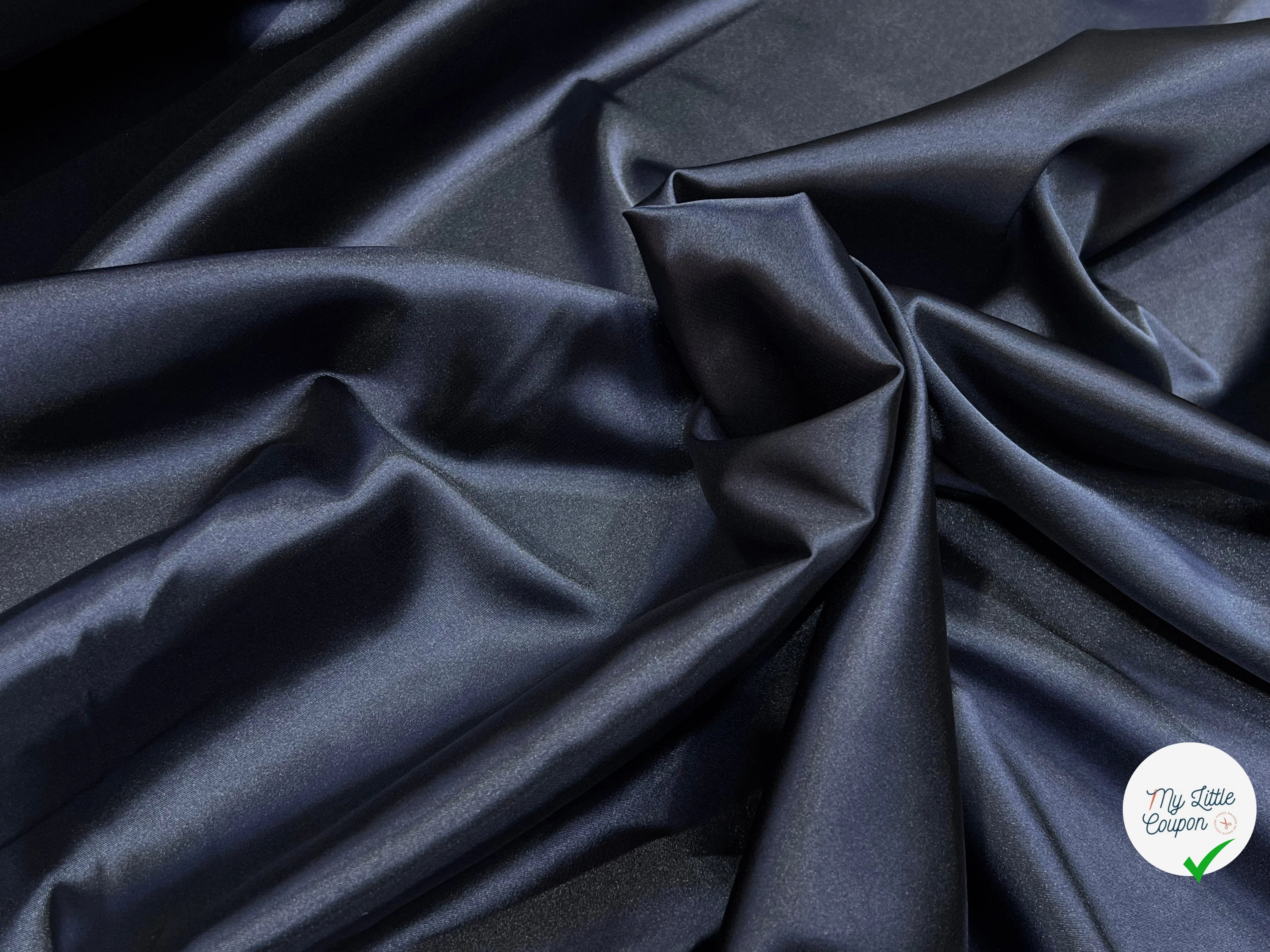 DOUBLURE SATIN CHIC BLEU MARINE - My Little Coupon