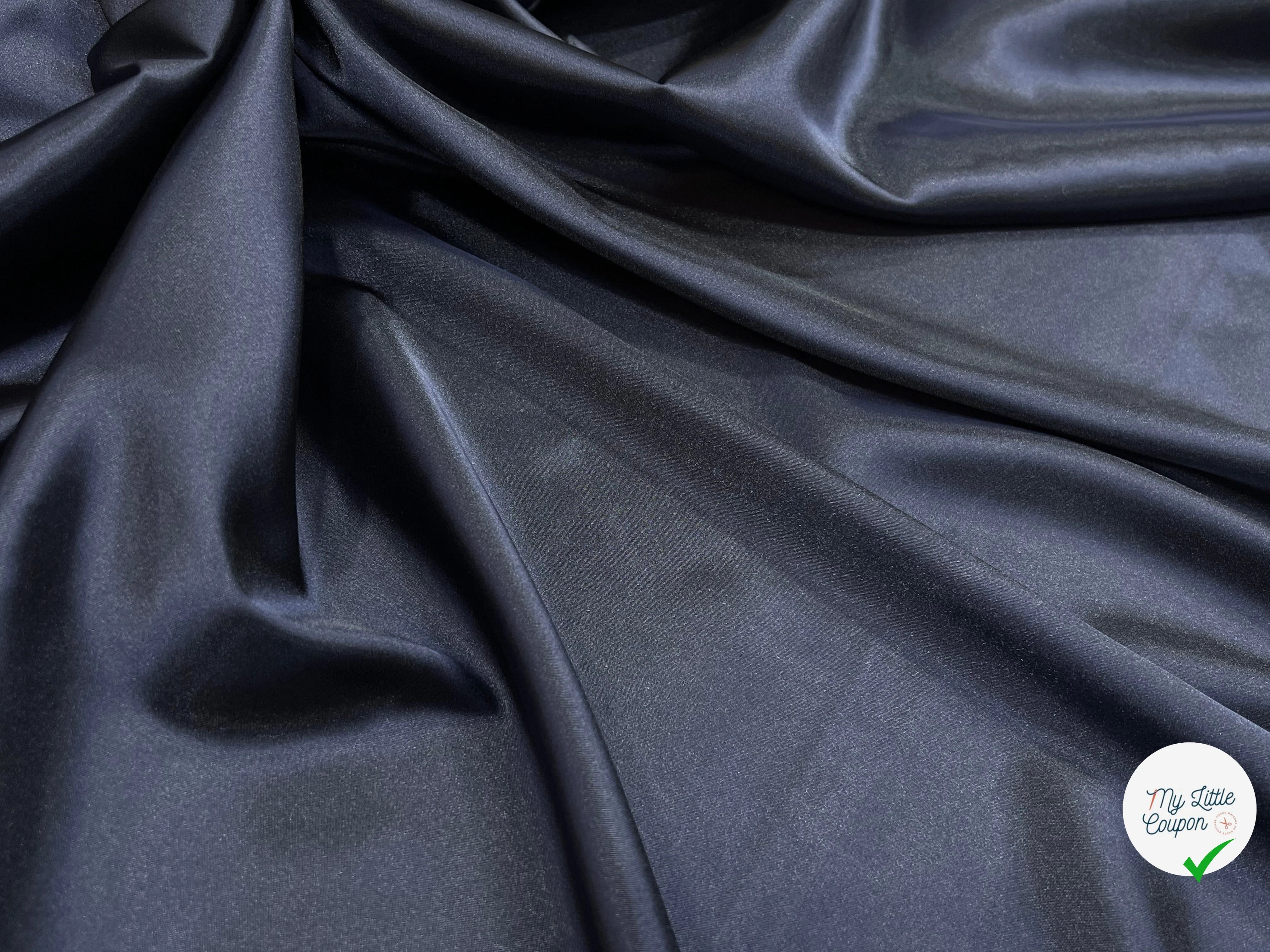 DOUBLURE SATIN CHIC BLEU MARINE - My Little Coupon