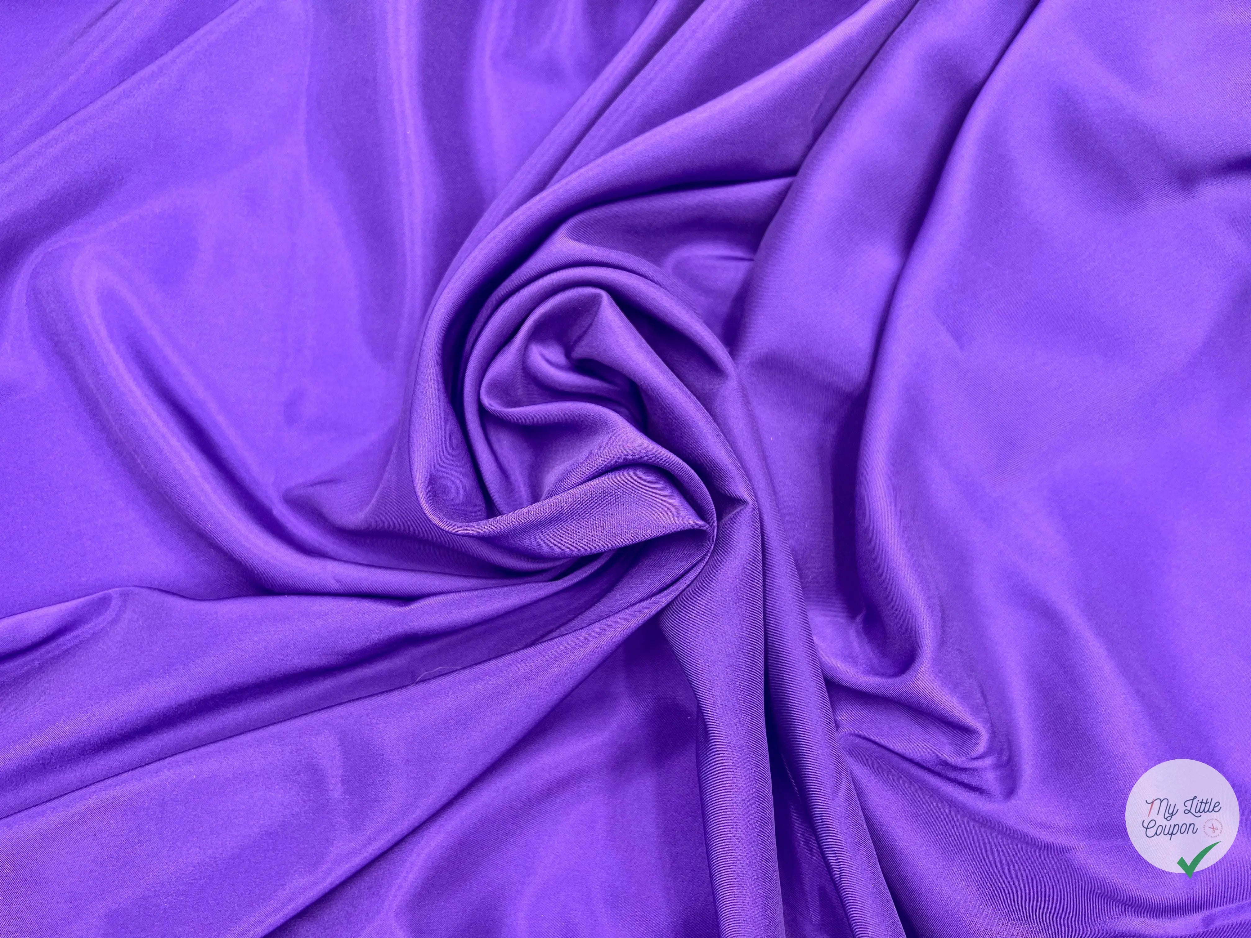 DOUBLURE SATIN STRETCH COUTURE VIOLET - coupon de tissu de 3 mètres - My Little Coupon - tissu - coudre