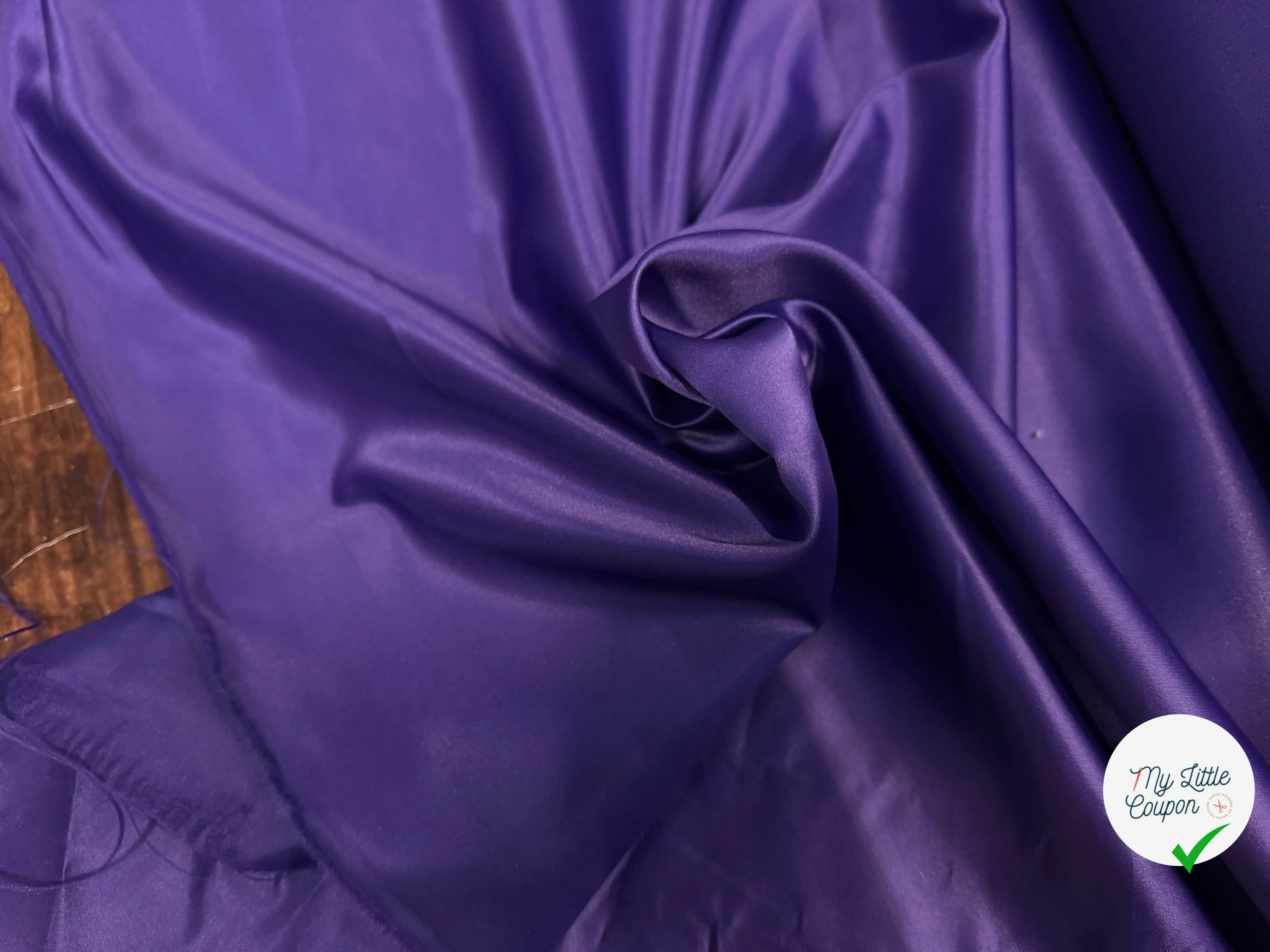 DOUBLURE SATIN TAFFETAS VIOLET CARDINAL - My Little Coupon