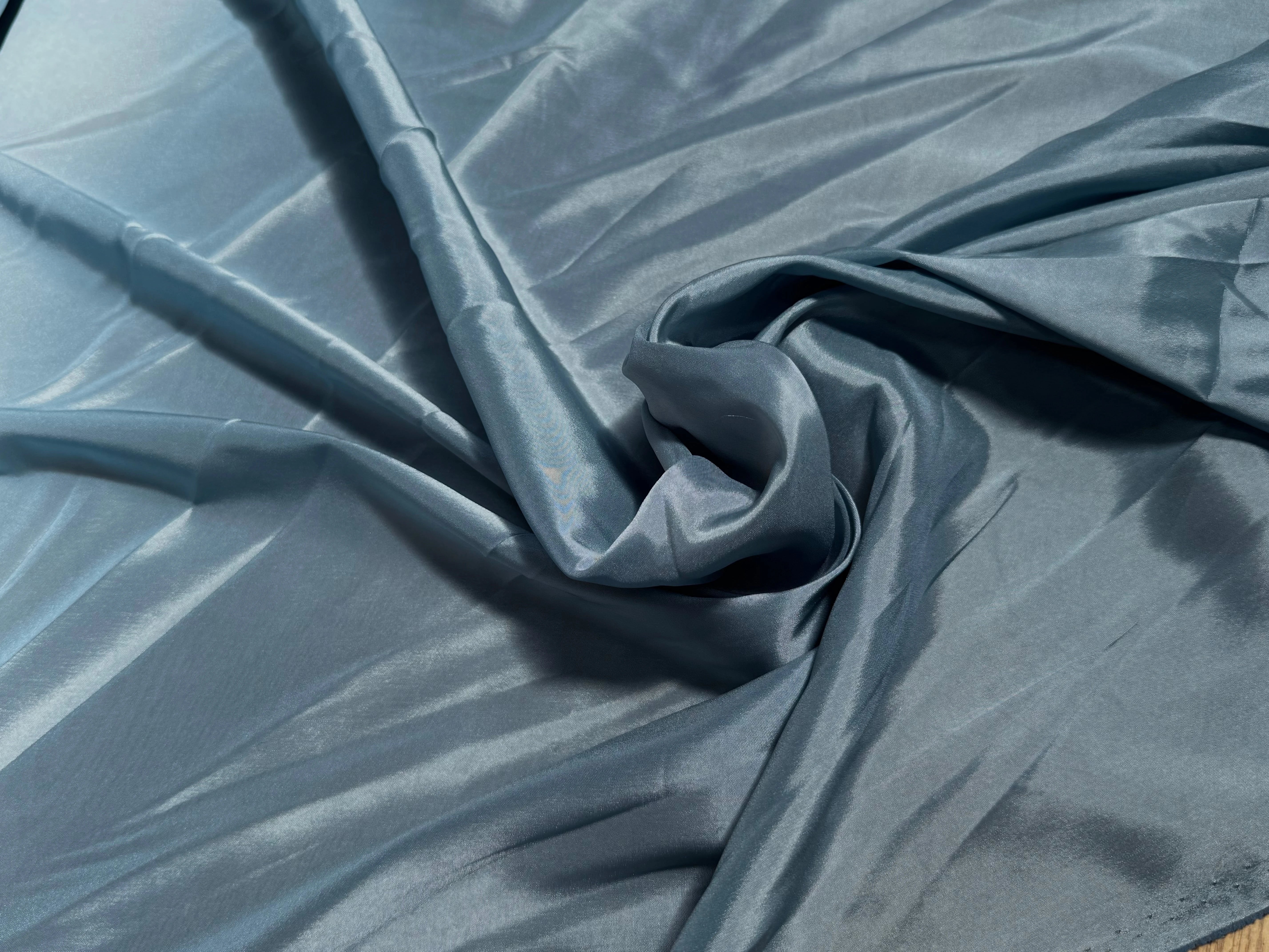 DOUBLURE SATINÉE STRETCH BLEU GRIS - My Little Coupon