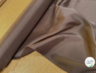 DOUBLURE SATINÉE STRETCH CHOCO MARRON 62% ACETATE - My Little Coupon