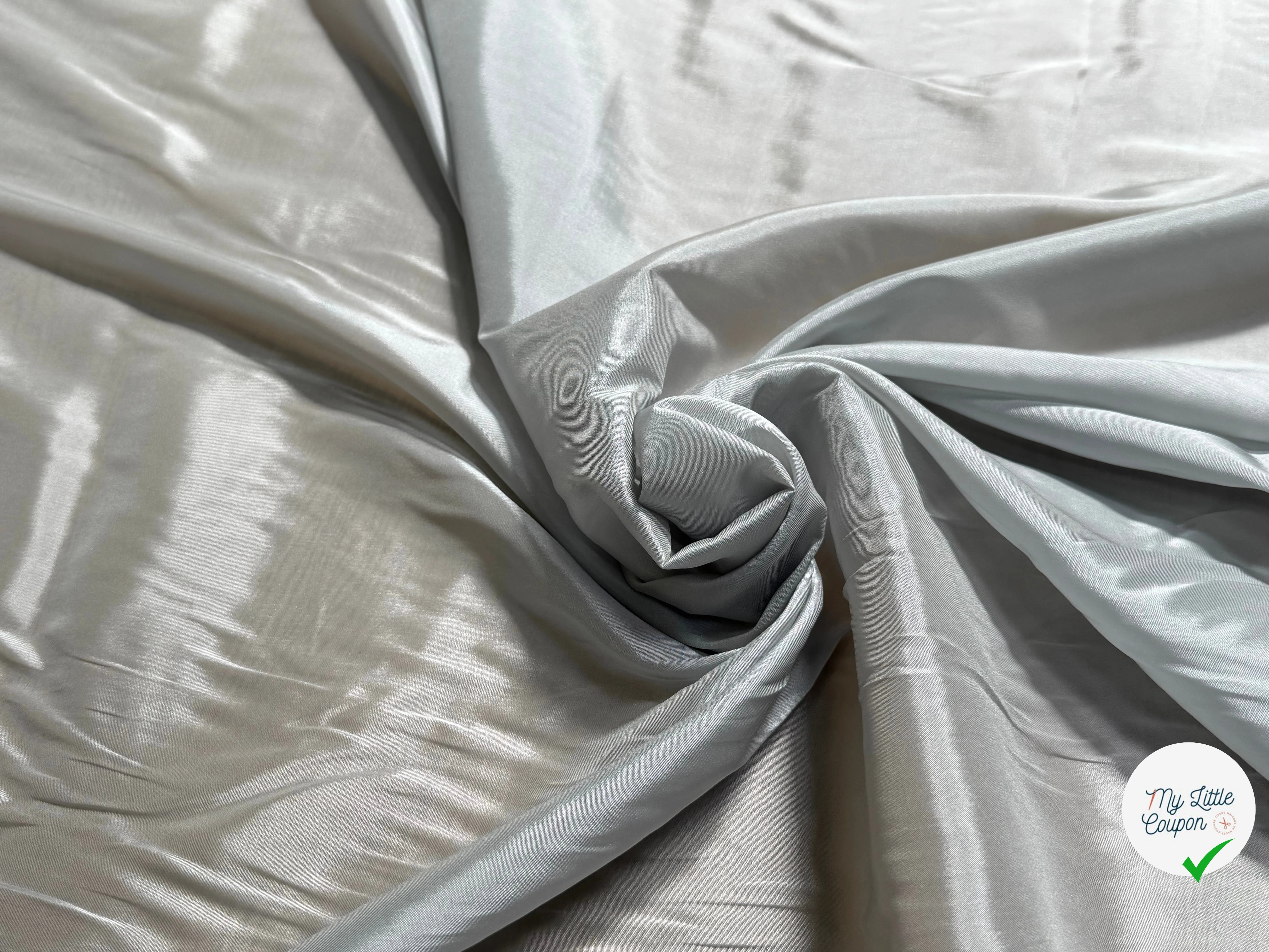 DOUBLURE SATINÉE STRETCH GRIS D'ACIER - My Little Coupon