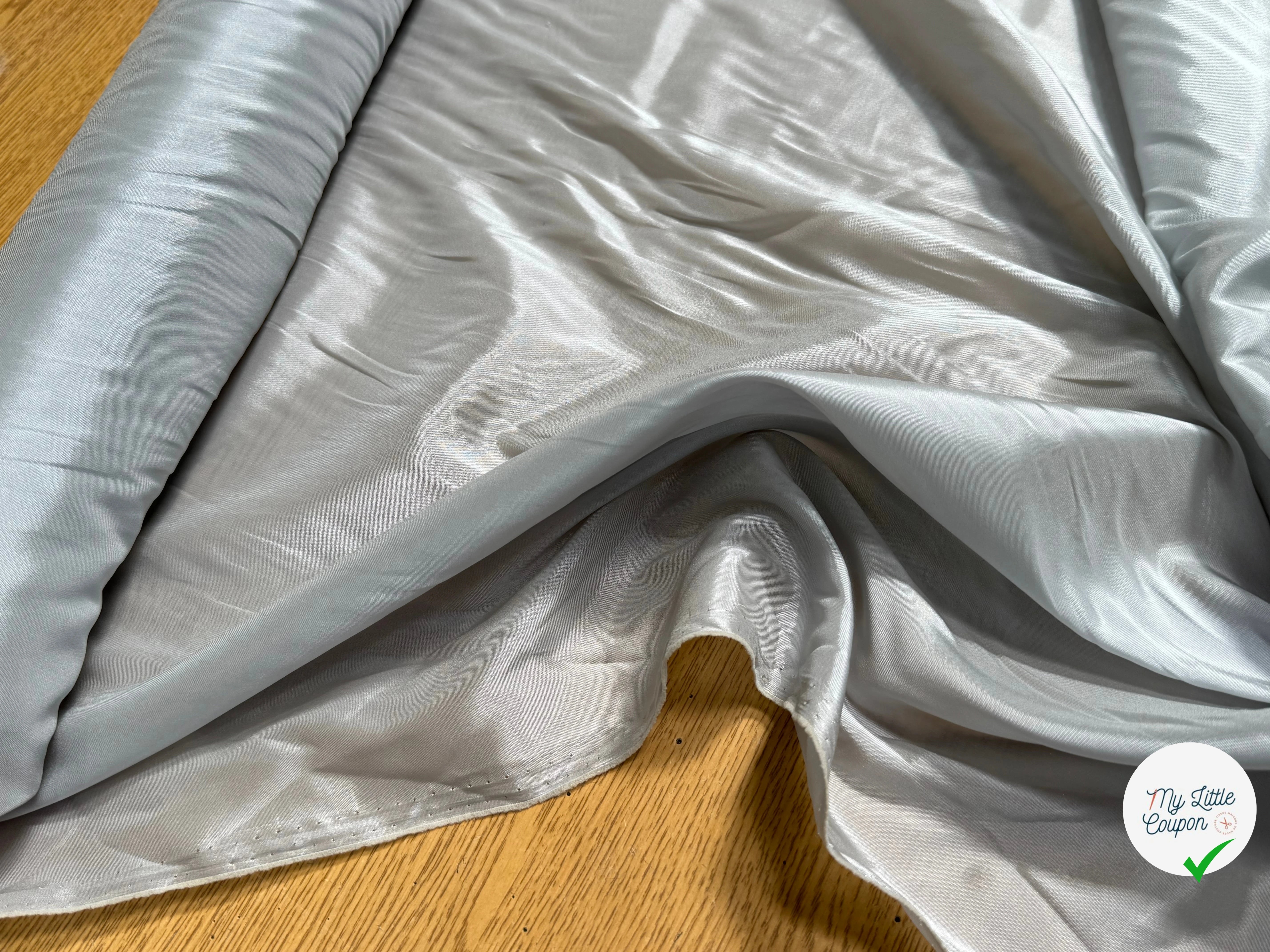 DOUBLURE SATINÉE STRETCH GRIS D'ACIER - My Little Coupon