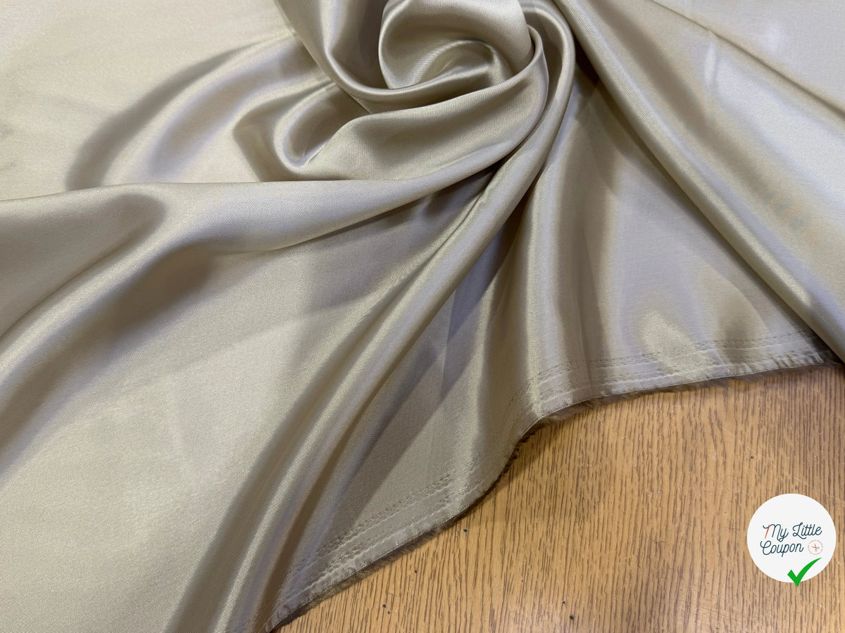 DOUBLURE SATINÉE VISCOSE BEIGE OR ULTRA BELLE - My Little Coupon