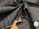 DOUBLURE SERGÉE MIGNONNETTE RAYÉE FOND MÉTAL BORDEAUX - My Little Coupon