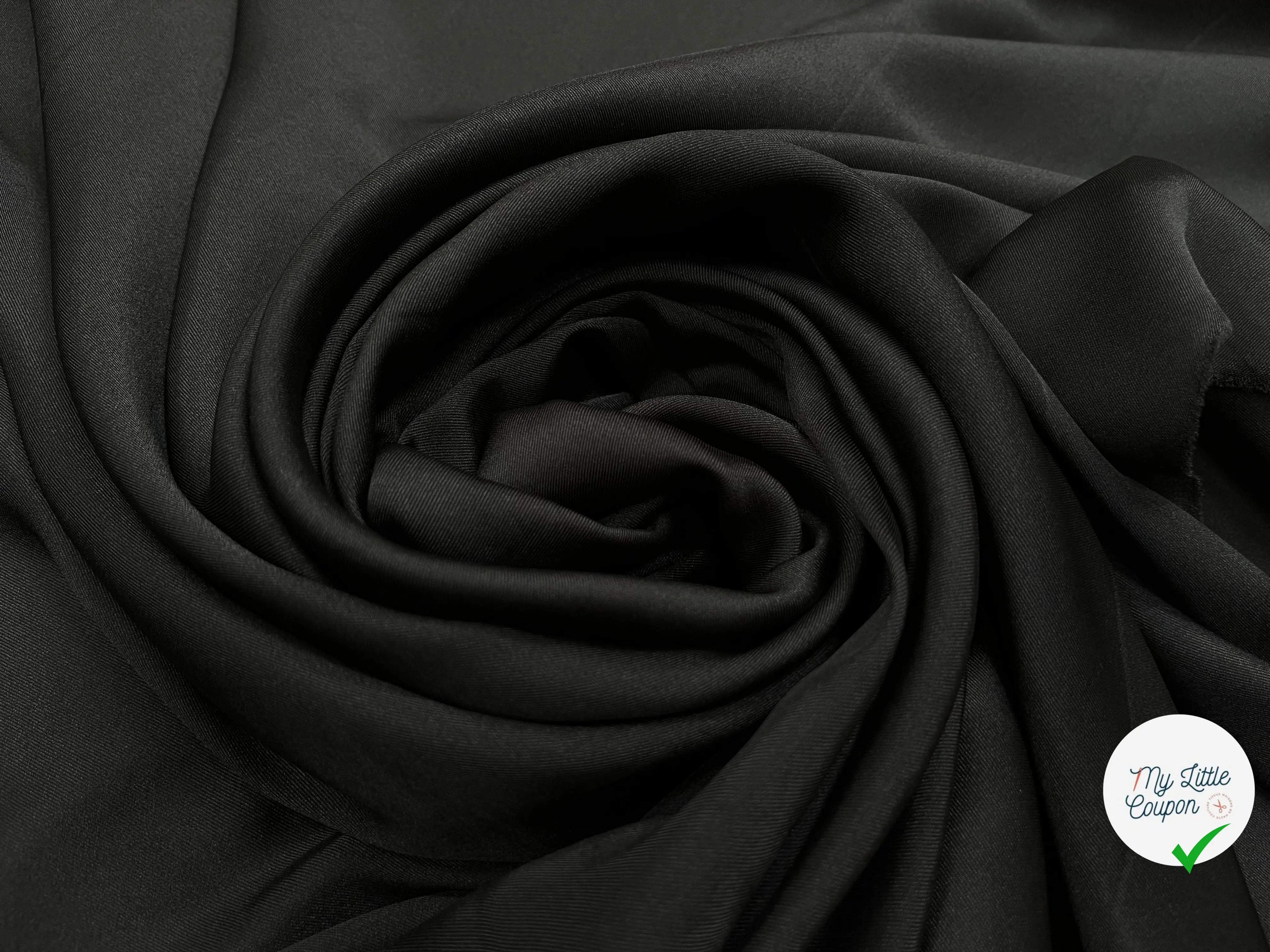 DOUBLURE SERGEE NOIR CHIC ET DOUCE - My Little Coupon