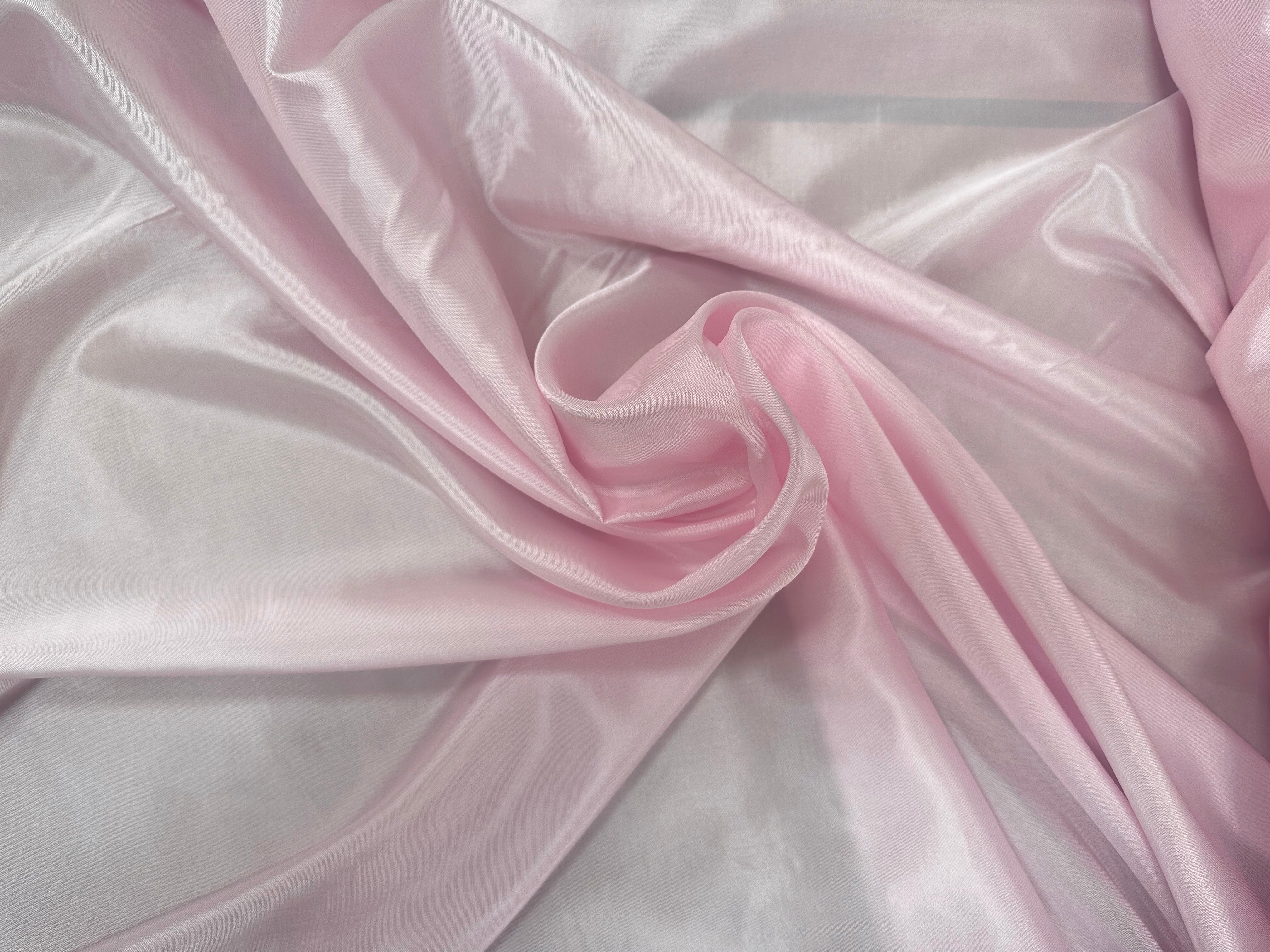 DOUBLURE TAFFETAS ACETATE ROSE BÉBÉ LOUIS - My Little Coupon