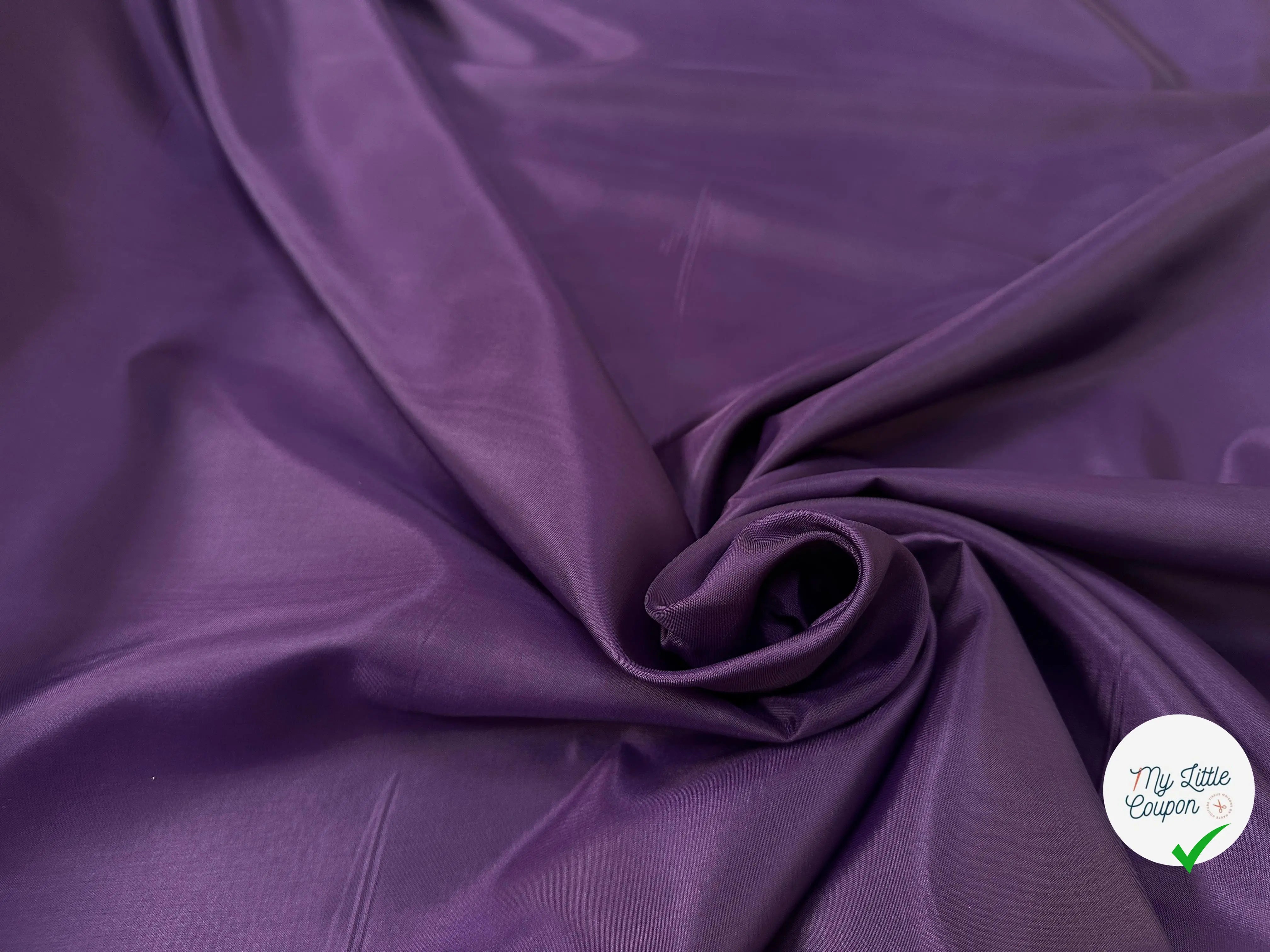 DOUBLURE TAFFETAS ACETATE VIOLET - My Little Coupon