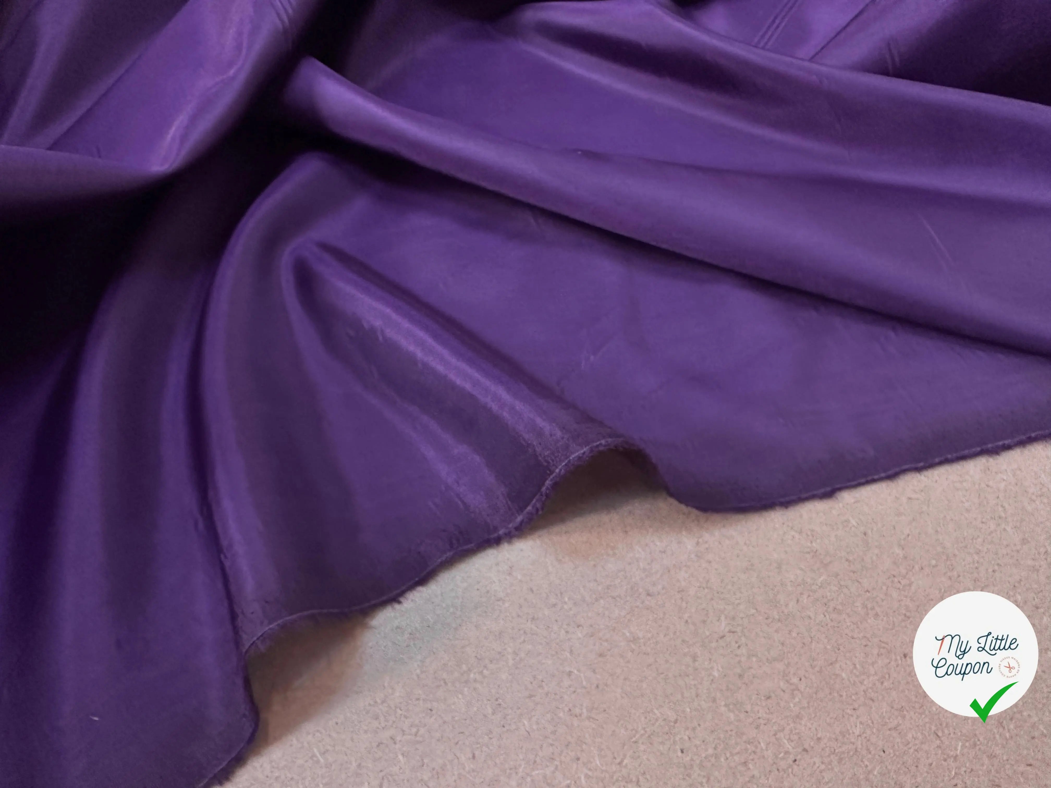 DOUBLURE TAFFETAS ACETATE VIOLET - My Little Coupon