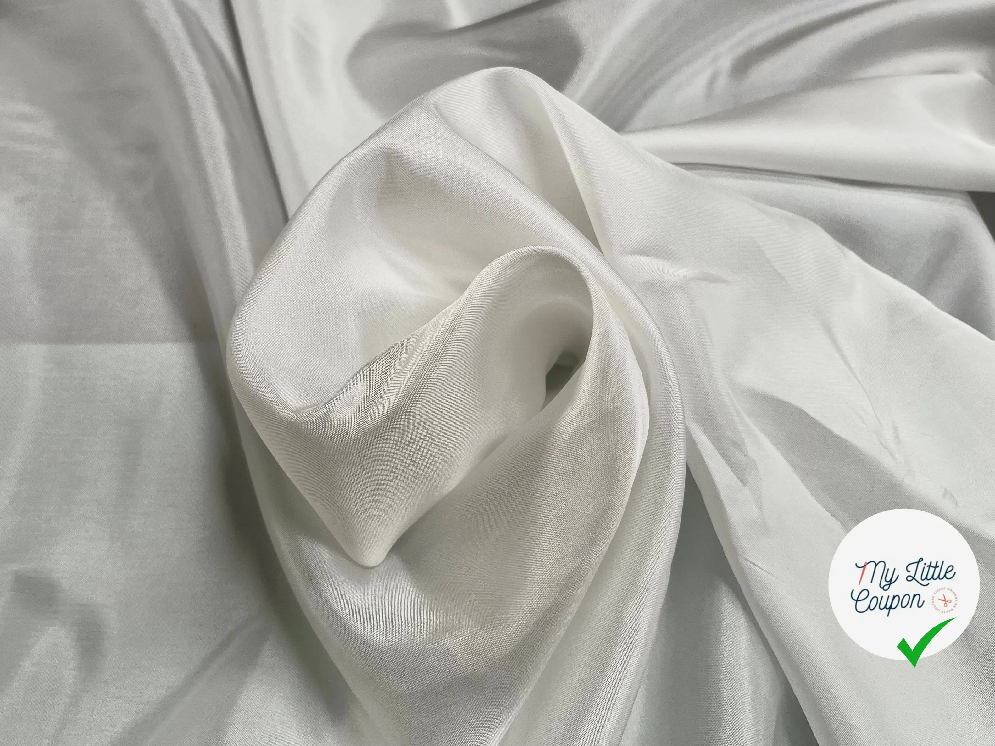 DOUBLURE UNI BLANC CASSÉ - My Little Coupon