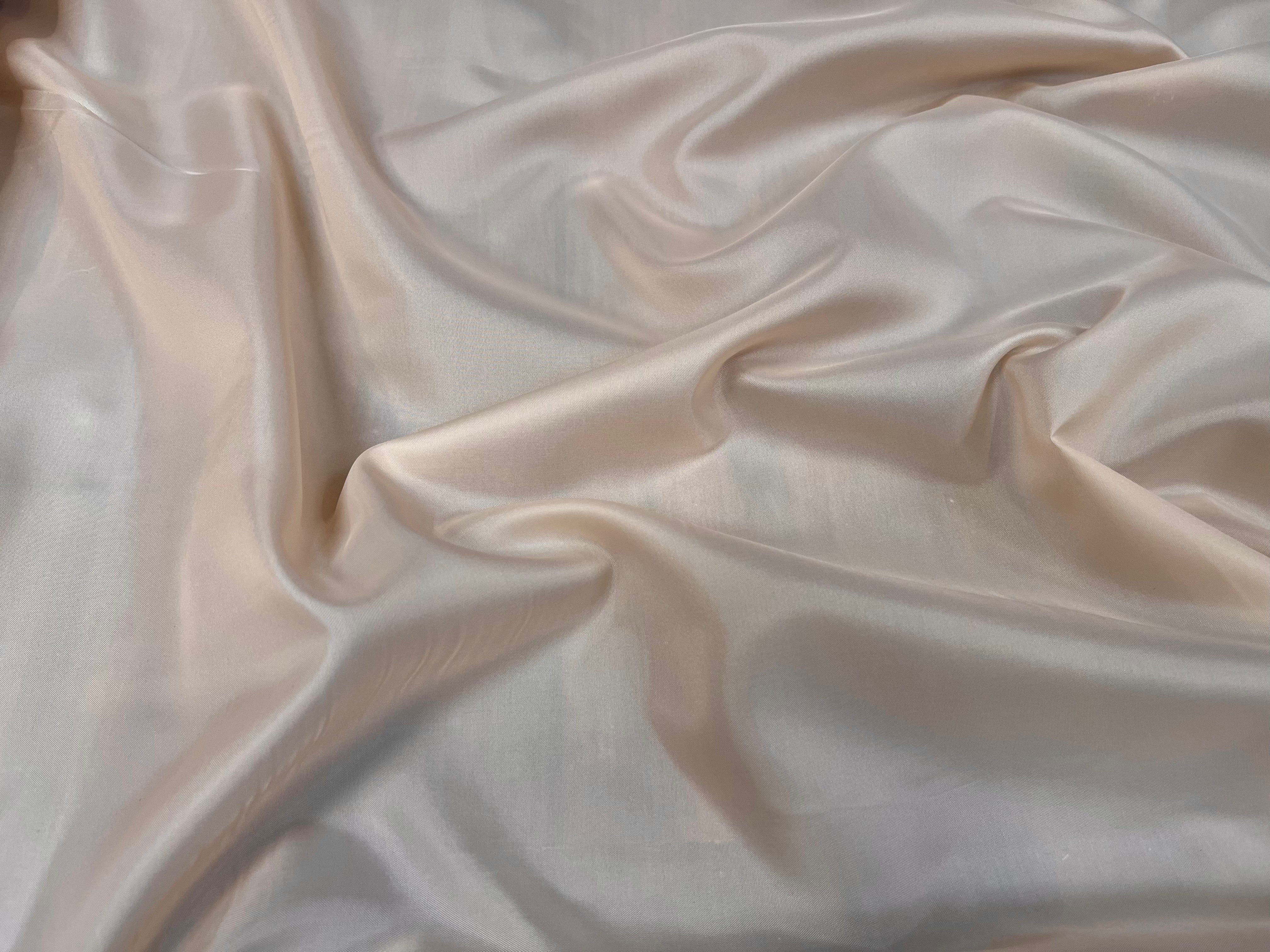 DOUBLURE UNIE TAFFETAS ROSE SAUMON POLYESTER - My Little Coupon