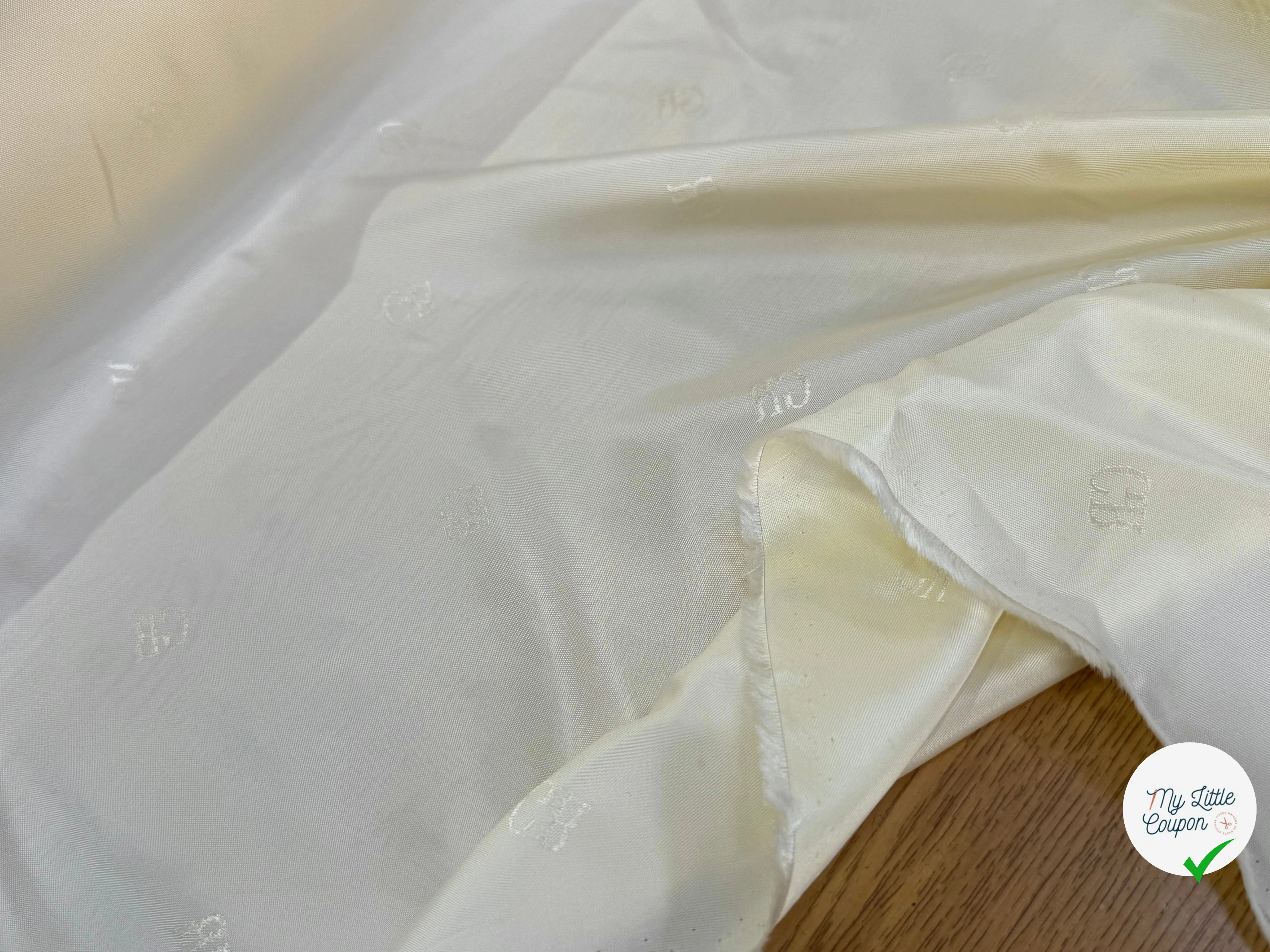DOUBLURE VISCOSE ACETATE FROIDE #TAG GR JAUNE VANILLE - My Little Coupon