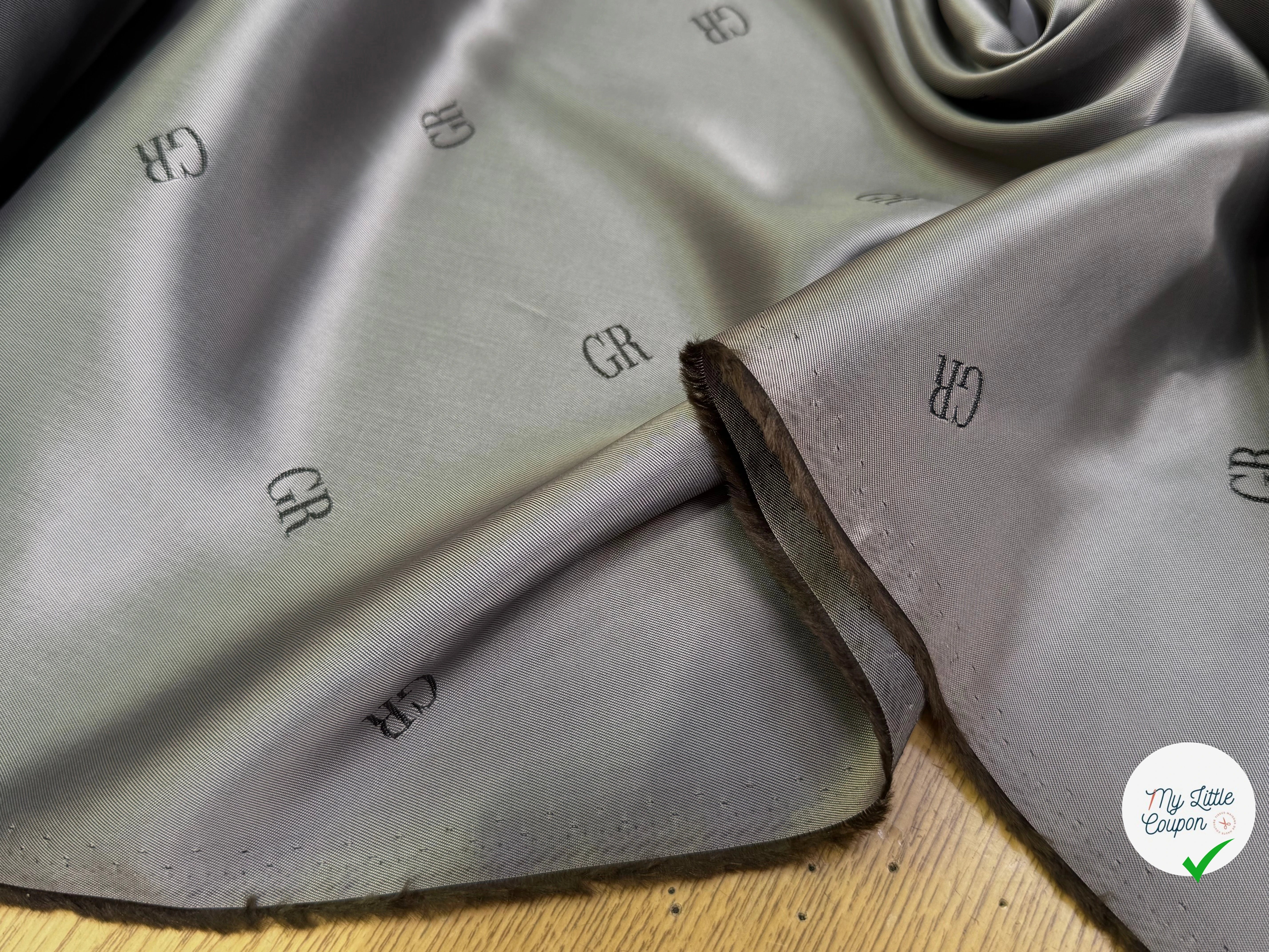 DOUBLURE VISCOSE ACETATE FROIDE #TAG GR MARRON VERS DU GRIS - My Little Coupon