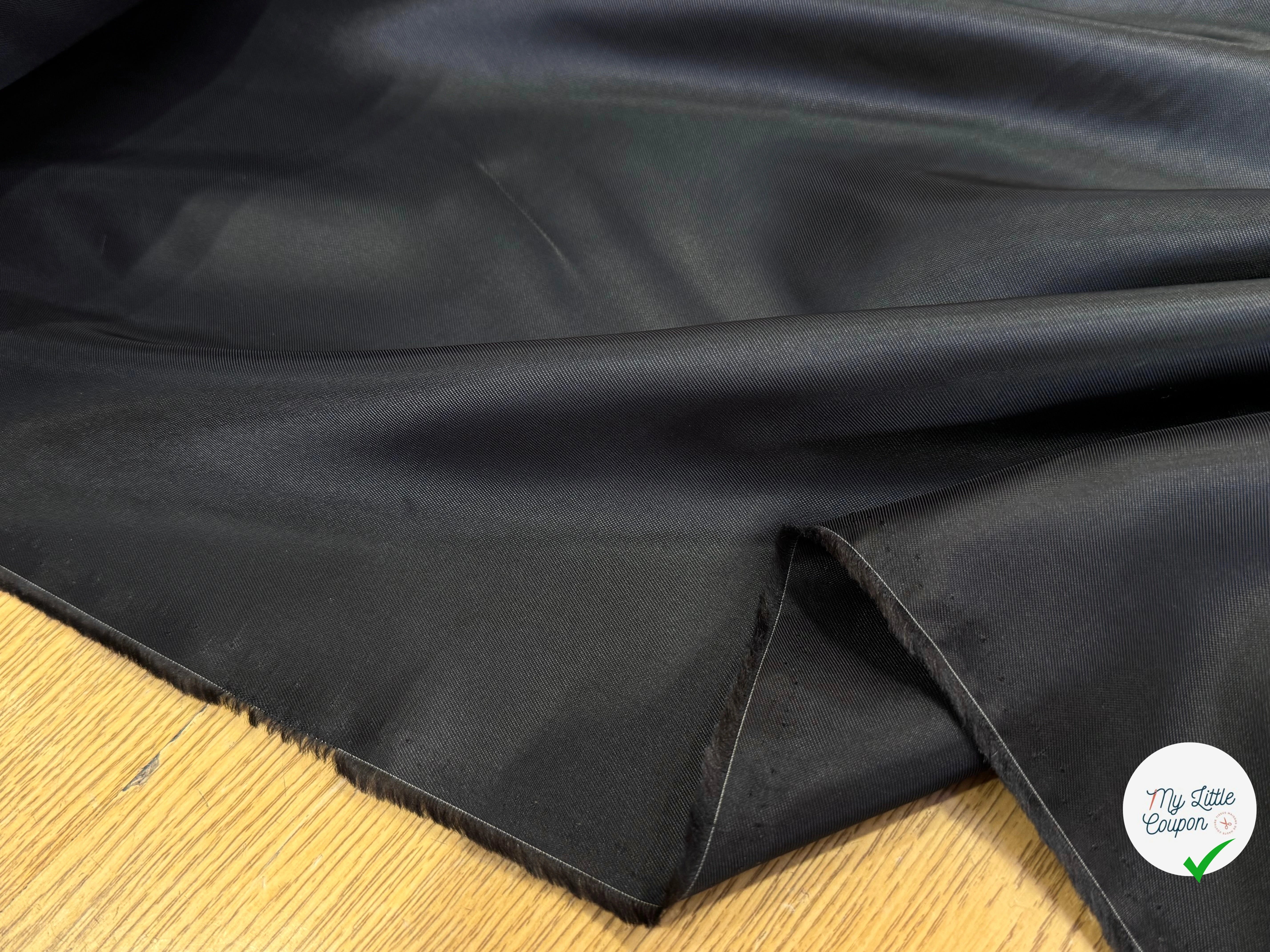 DOUBLURE VISCOSE ACETATE MARRON PRESQUE NOIR 49% VISCOSE - My Little Coupon