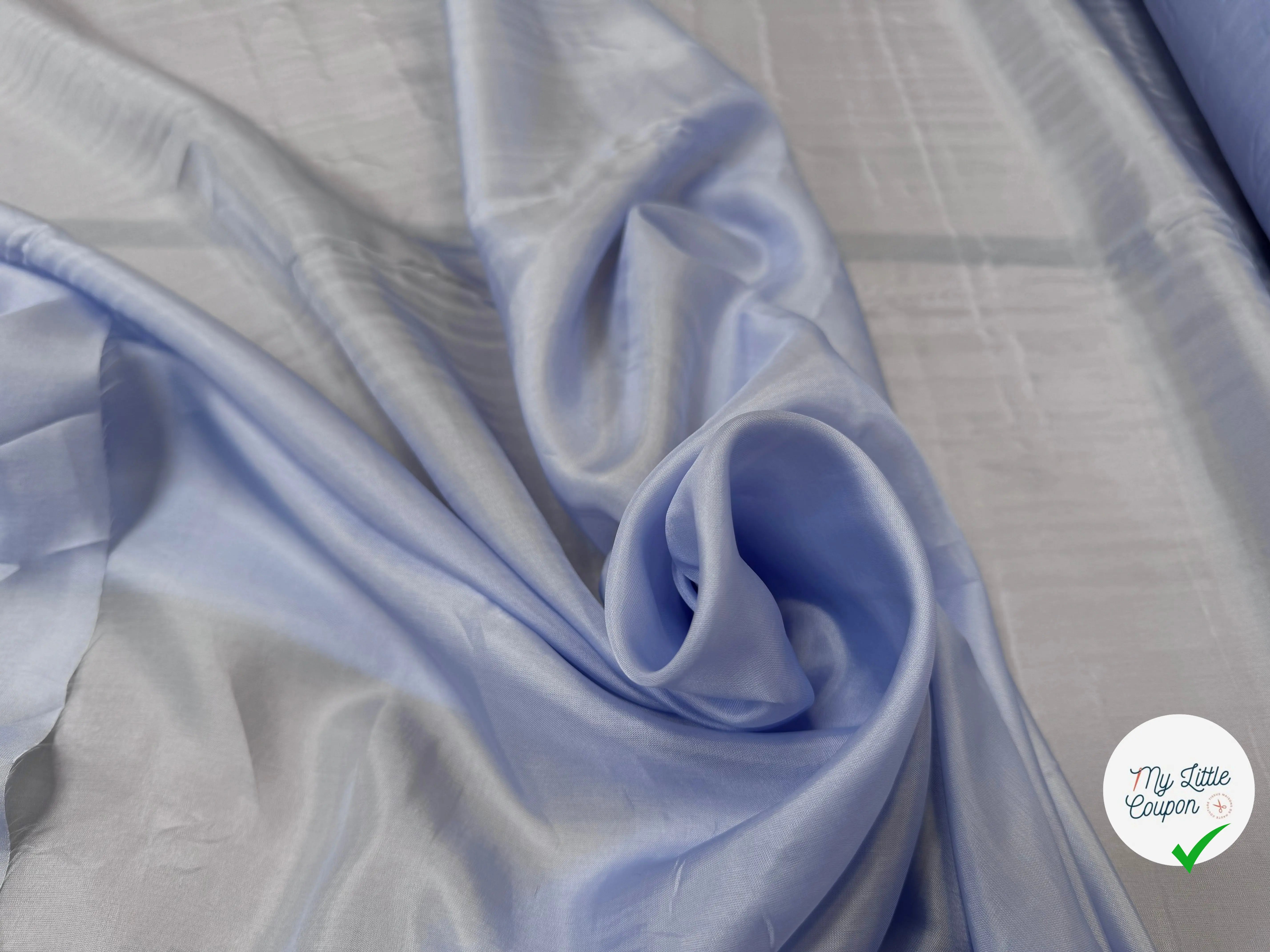 DOUBLURE VISCOSE BLEU CIEL TROP BELLE - My Little Coupon