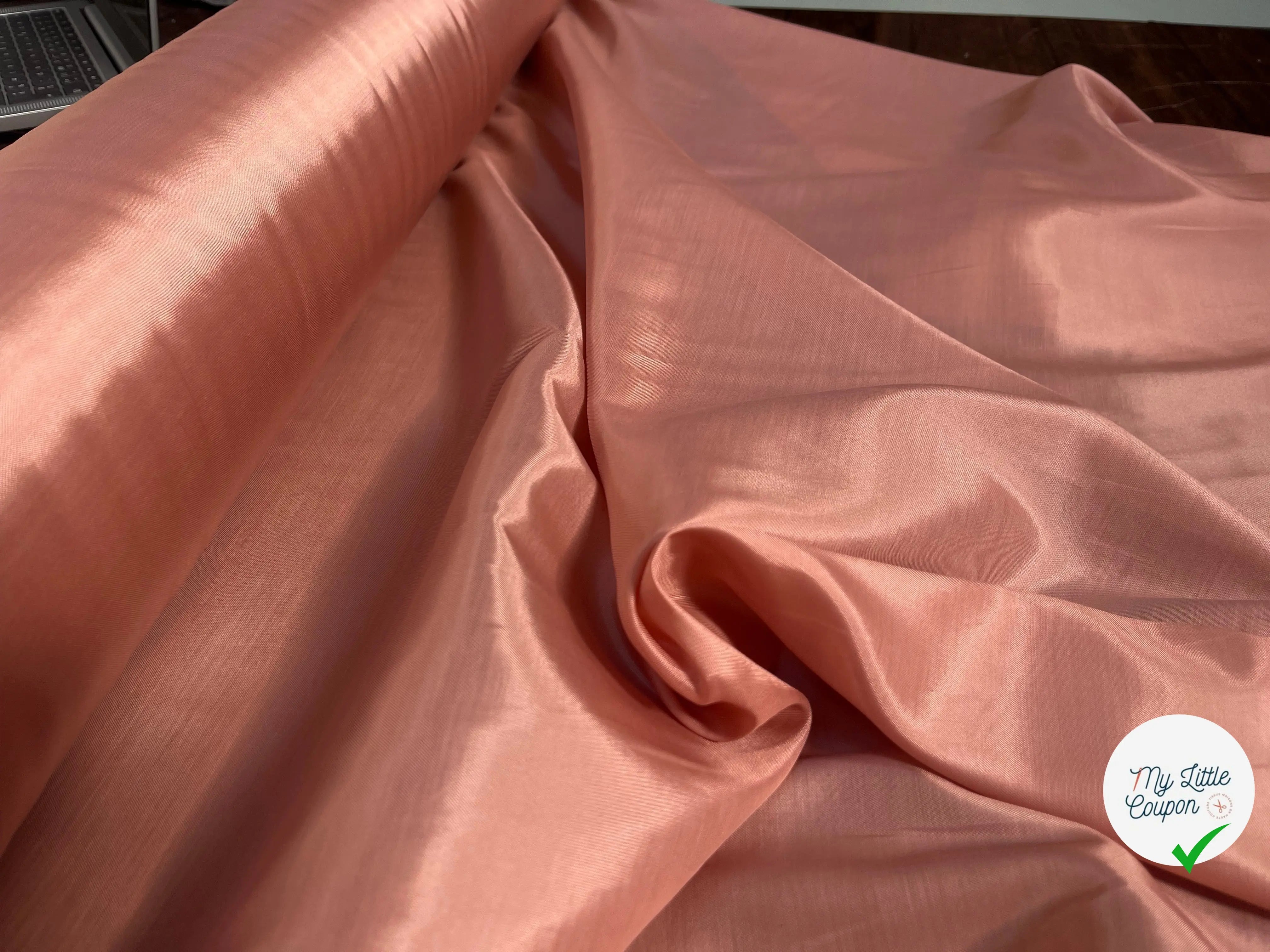 DOUBLURE VISCOSE COTON ROSE UNI - My Little Coupon