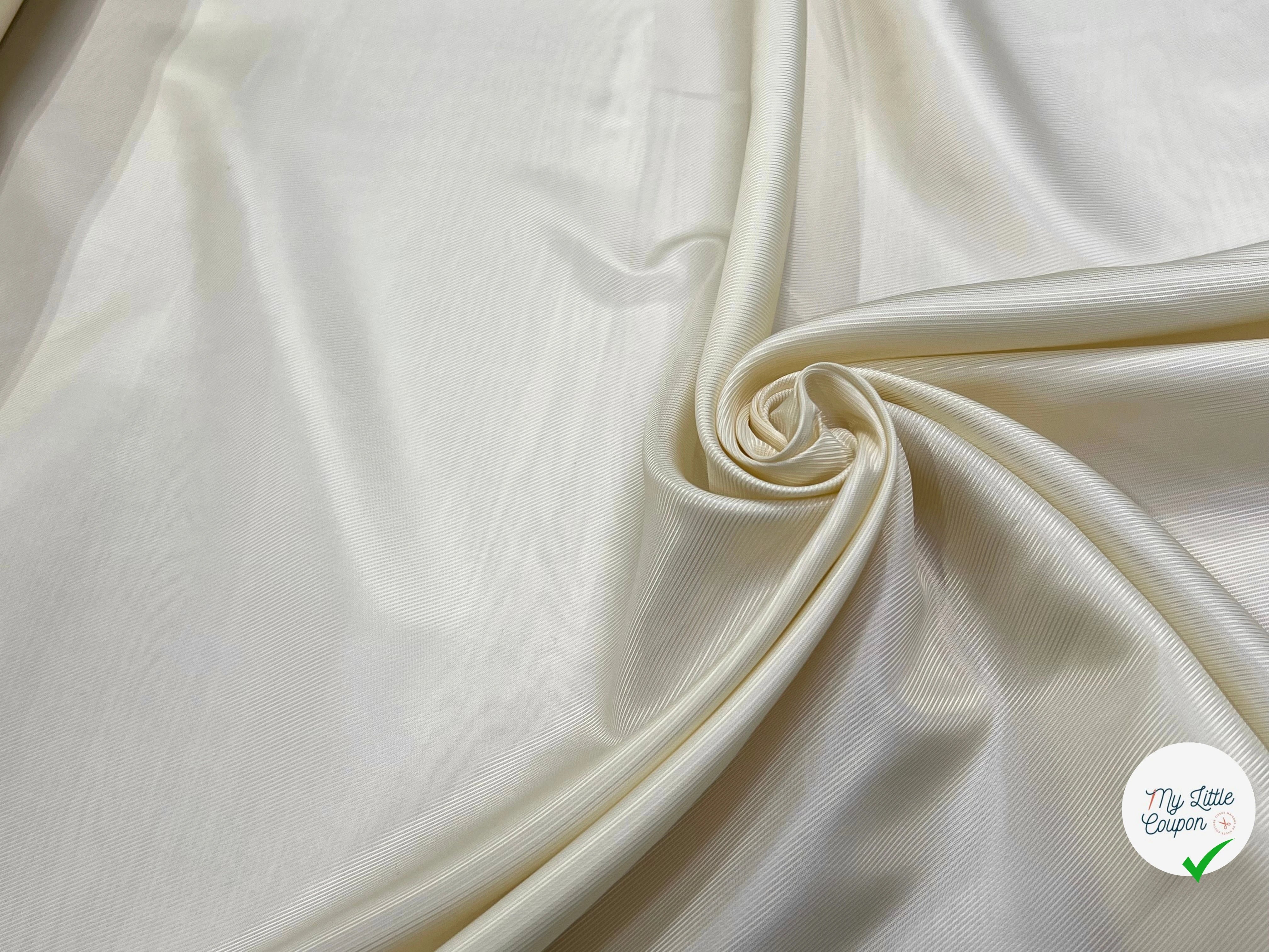 DOUBLURE VISCOSE DRILL BEIGE CLAIR 100% VI - My Little Coupon