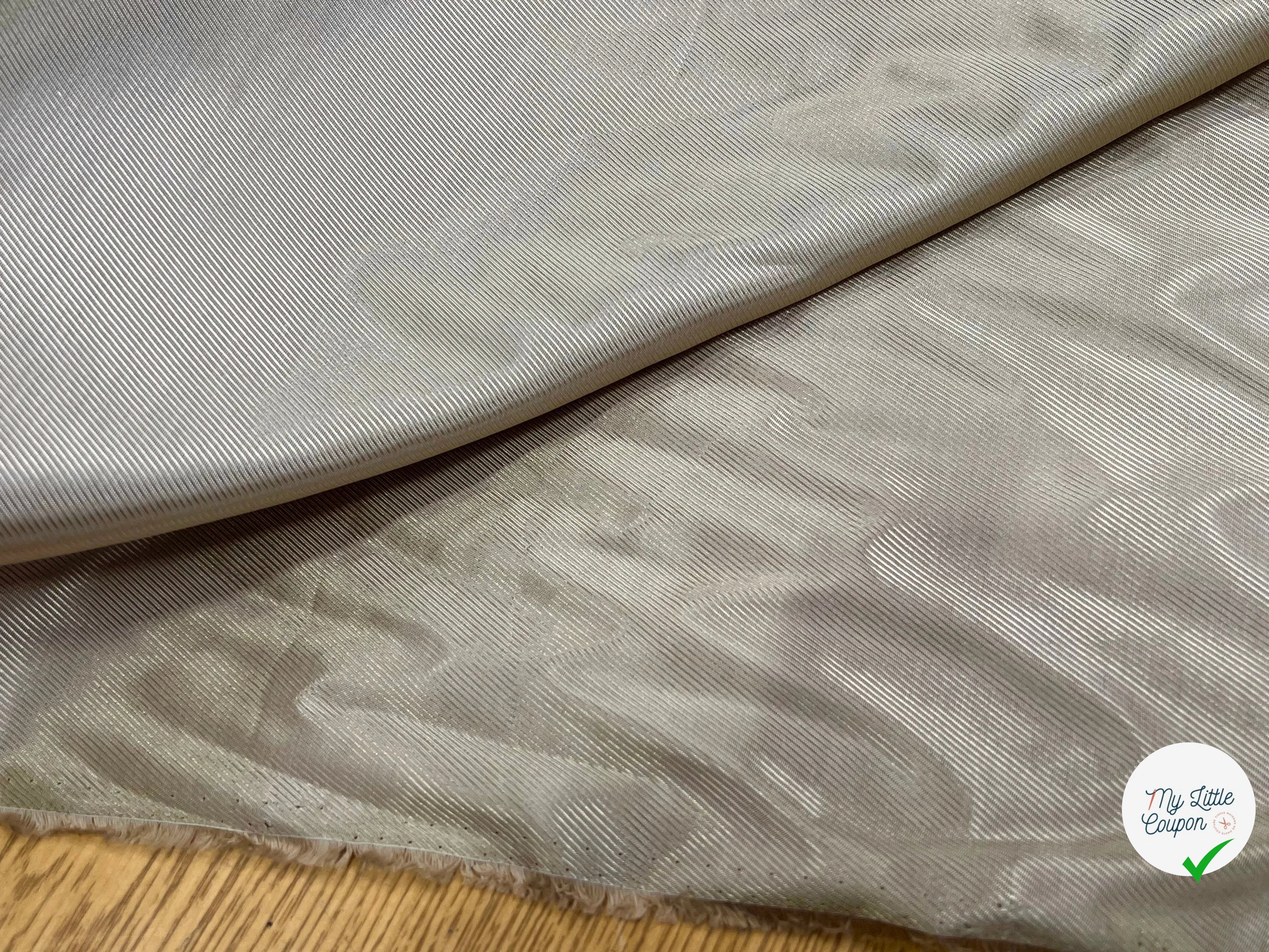 DOUBLURE VISCOSE DRILL FLUIDE BEIGE FONCÉ 100% VI - My Little Coupon